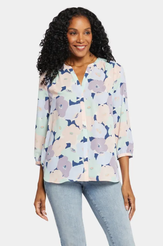 Pintuck Blouse - Rosemount sold by NYDJ