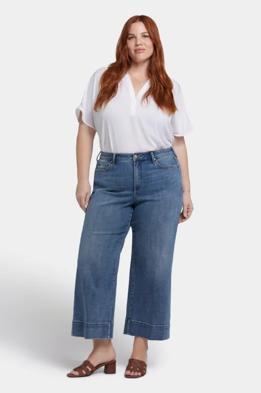 Teresa Wide Leg Ankle Jeans In Plus Size - Majorca Bay sold by NYDJ