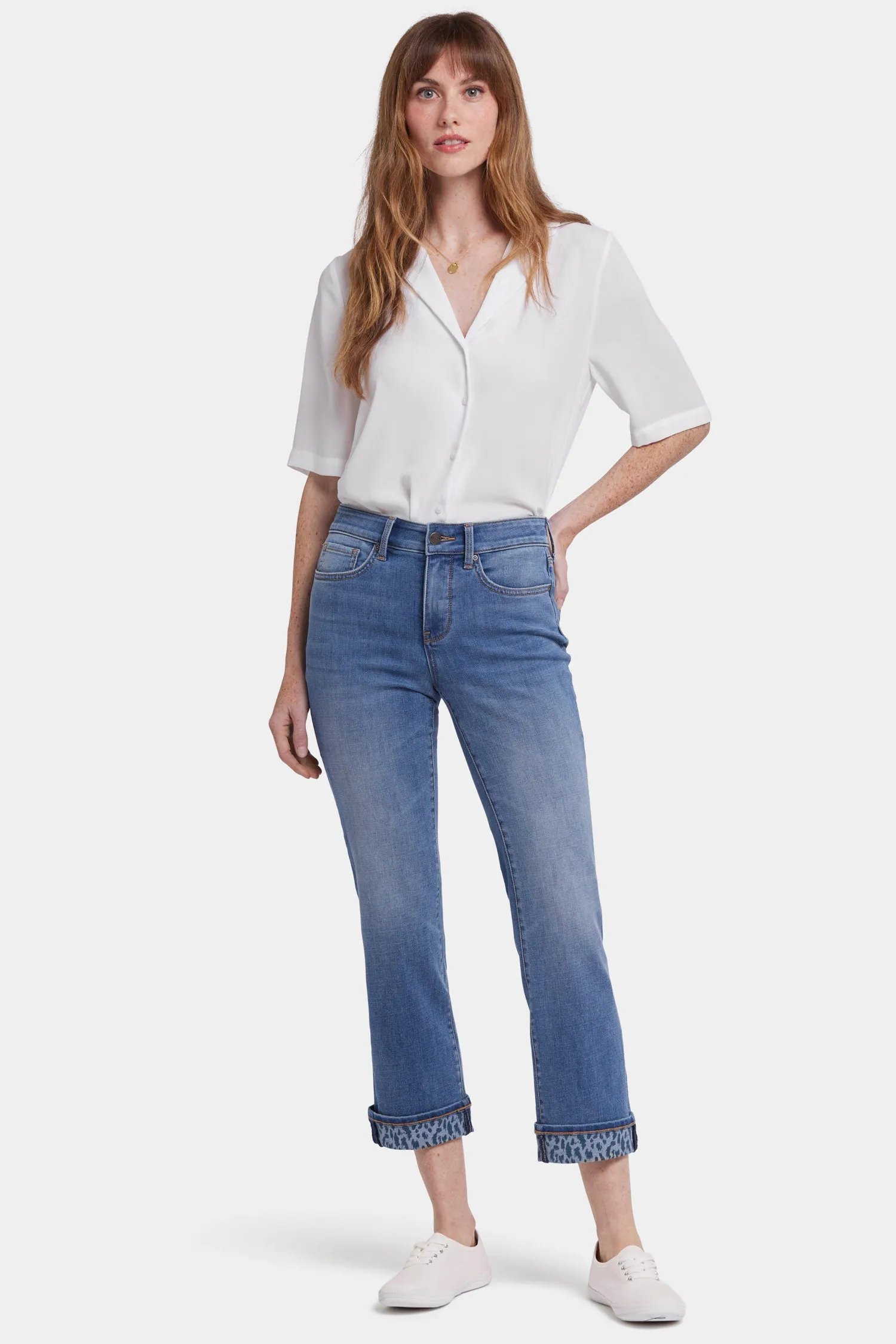 Marilyn Straight Ankle Jeans - Barcelona Breeze sold by NYDJ product image thumbnail 4