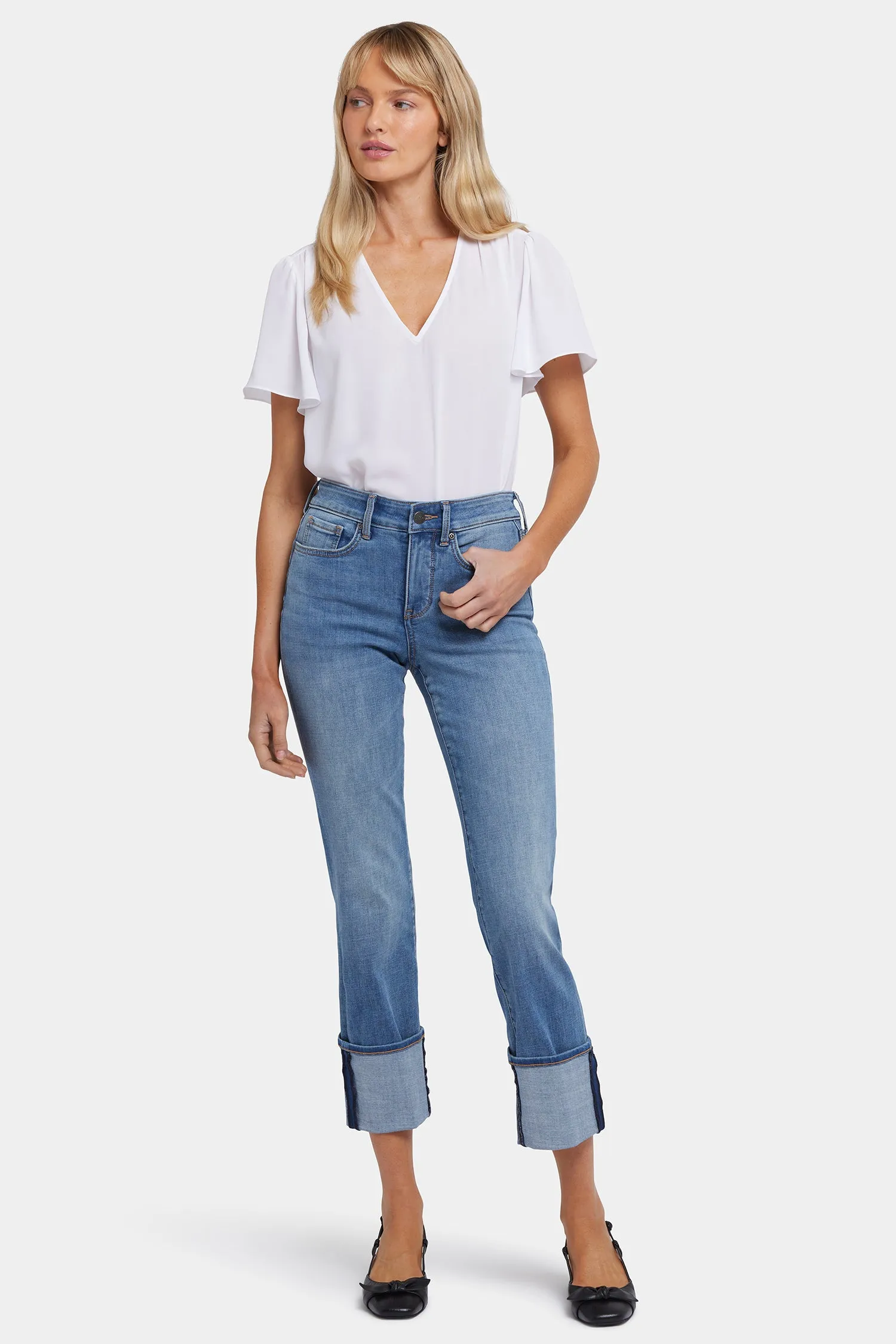 Marilyn Straight Jeans - Barcelona Breeze sold by NYDJ product image thumbnail 4