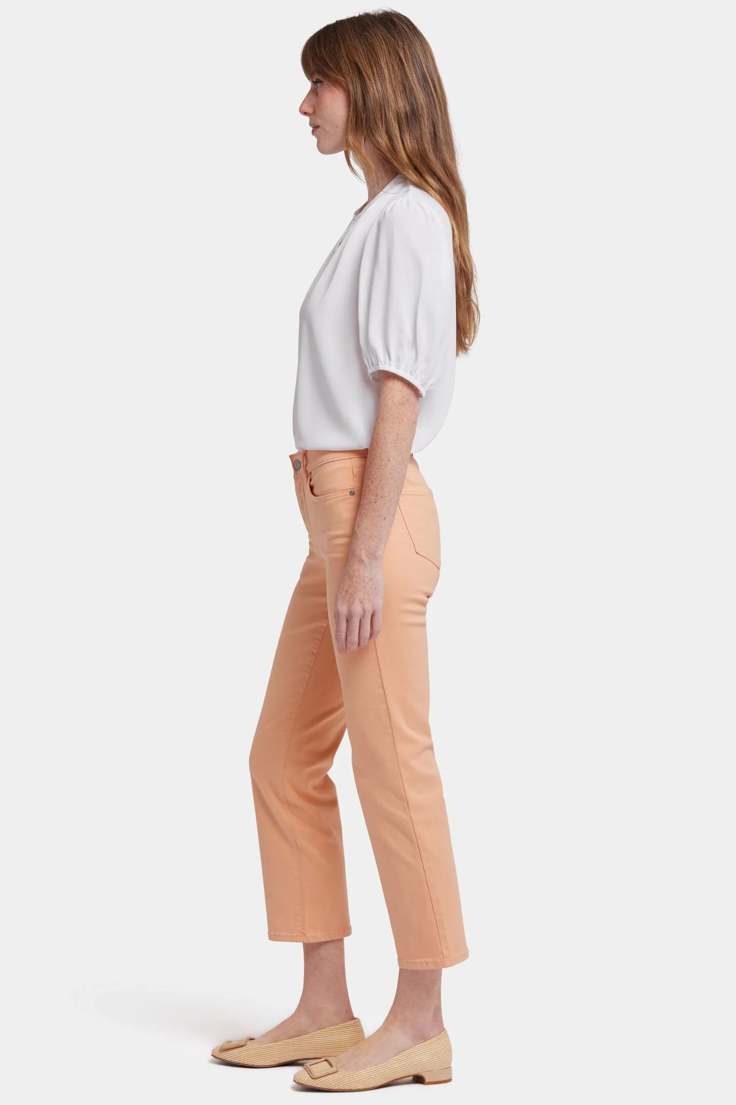 Marilyn Straight Ankle Jeans - Apricot Nectar sold by NYDJ product image thumbnail 5