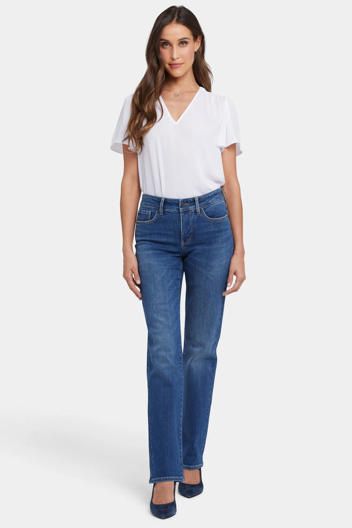 Marilyn Straight Jeans - Asturia Shore sold by NYDJ product image thumbnail 4