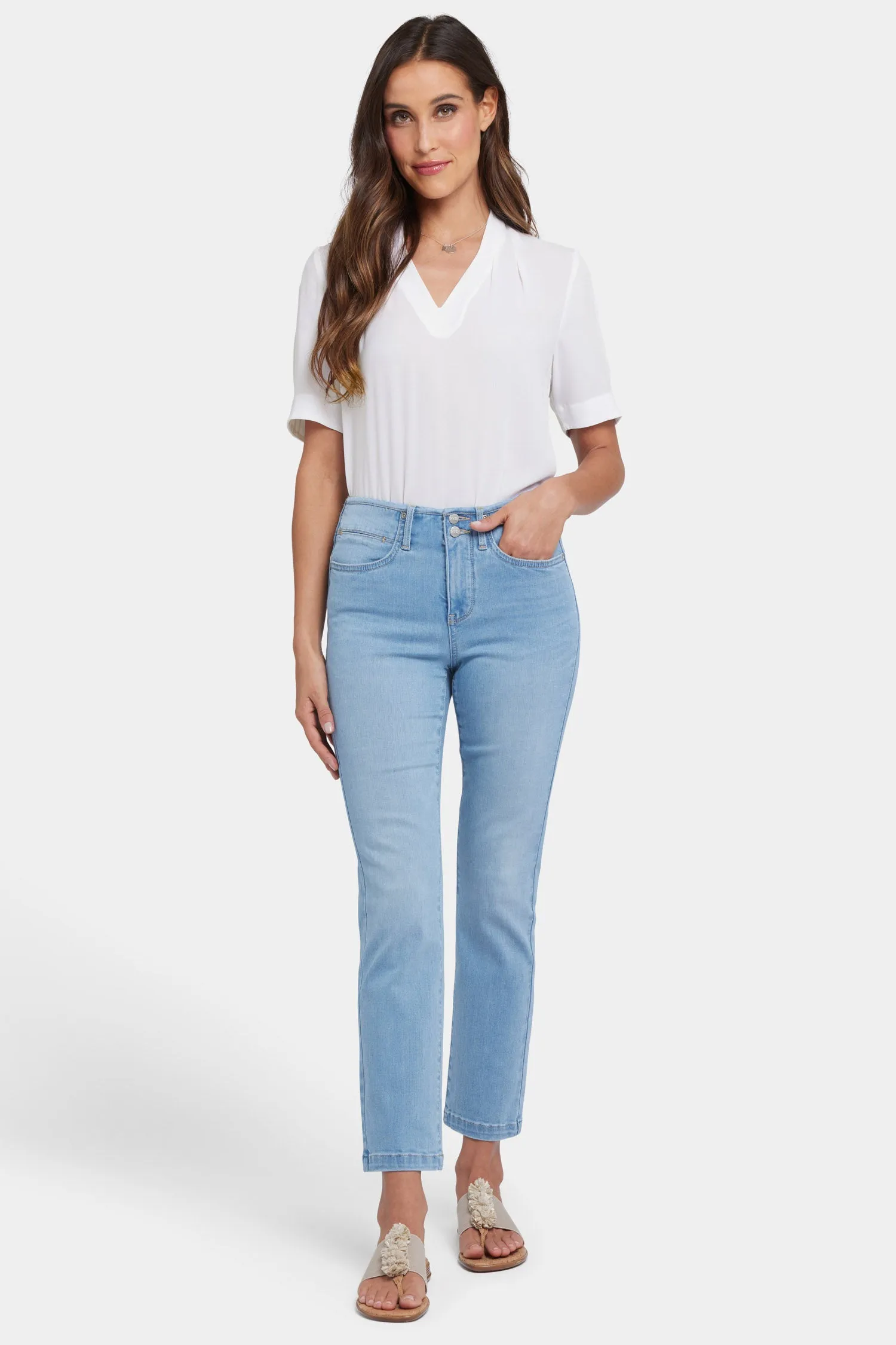 Sheri Slim Ankle Jeans - Canary Beach sold by NYDJ