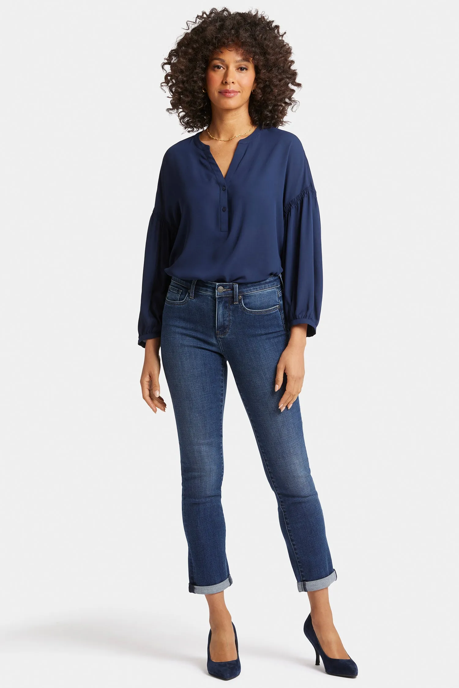 Sheri Slim Ankle Jeans In Petite - Wellspring sold by NYDJ product image thumbnail 4