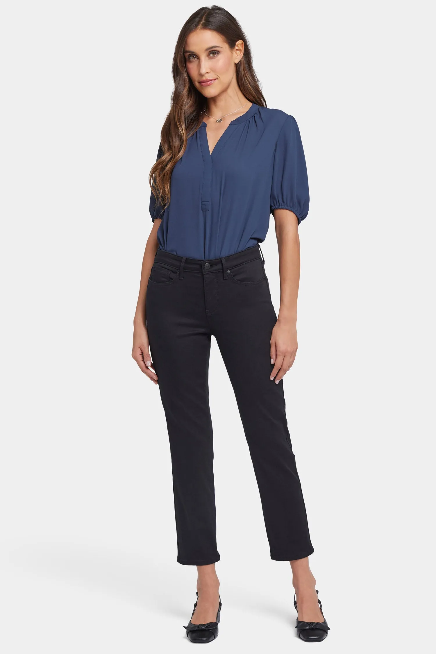 Sheri Slim Ankle Jeans - Black sold by NYDJ product image thumbnail 4