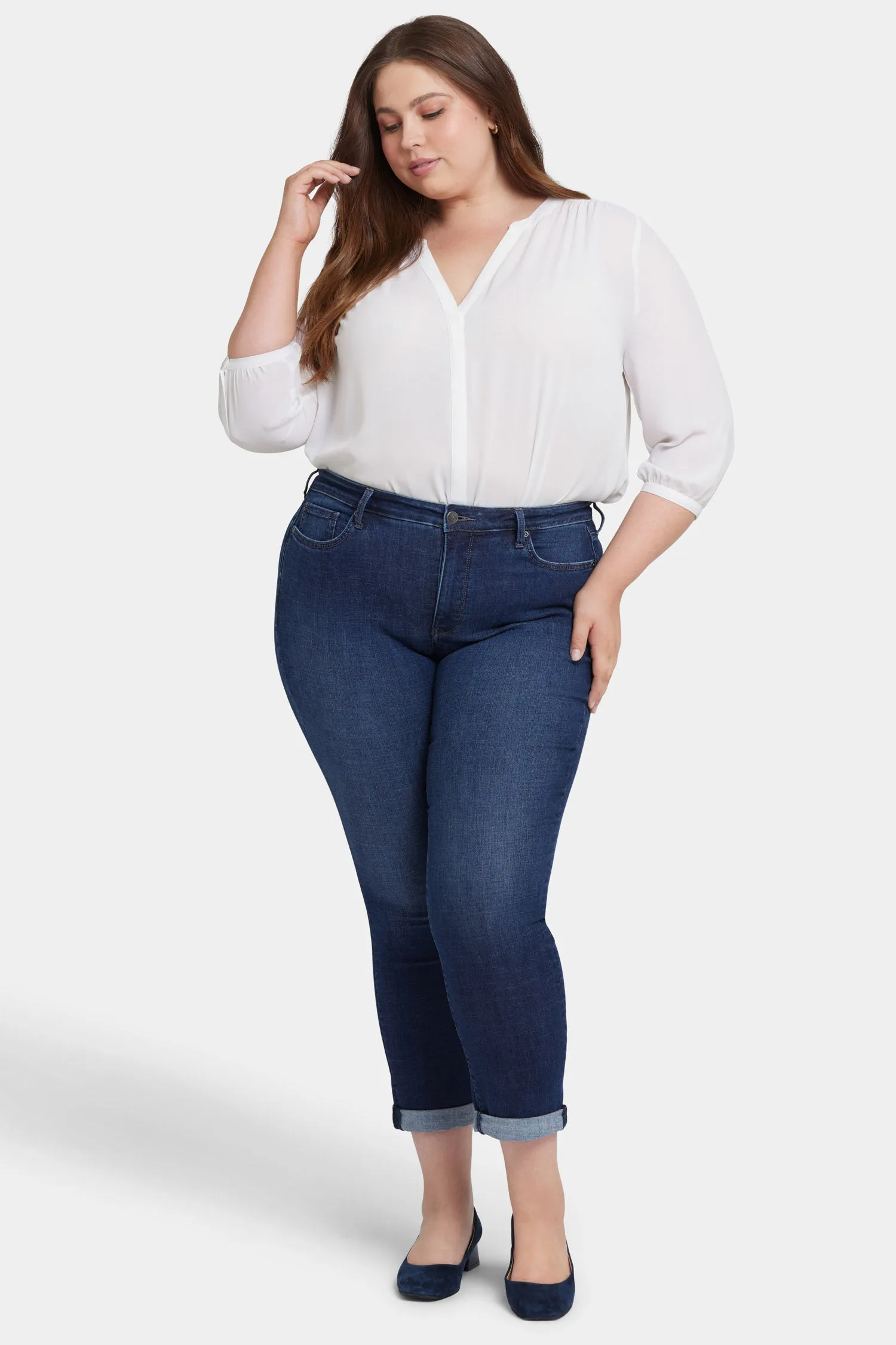 Sheri Slim Ankle Jeans In Plus Size - Wellspring sold by NYDJ product image thumbnail 4