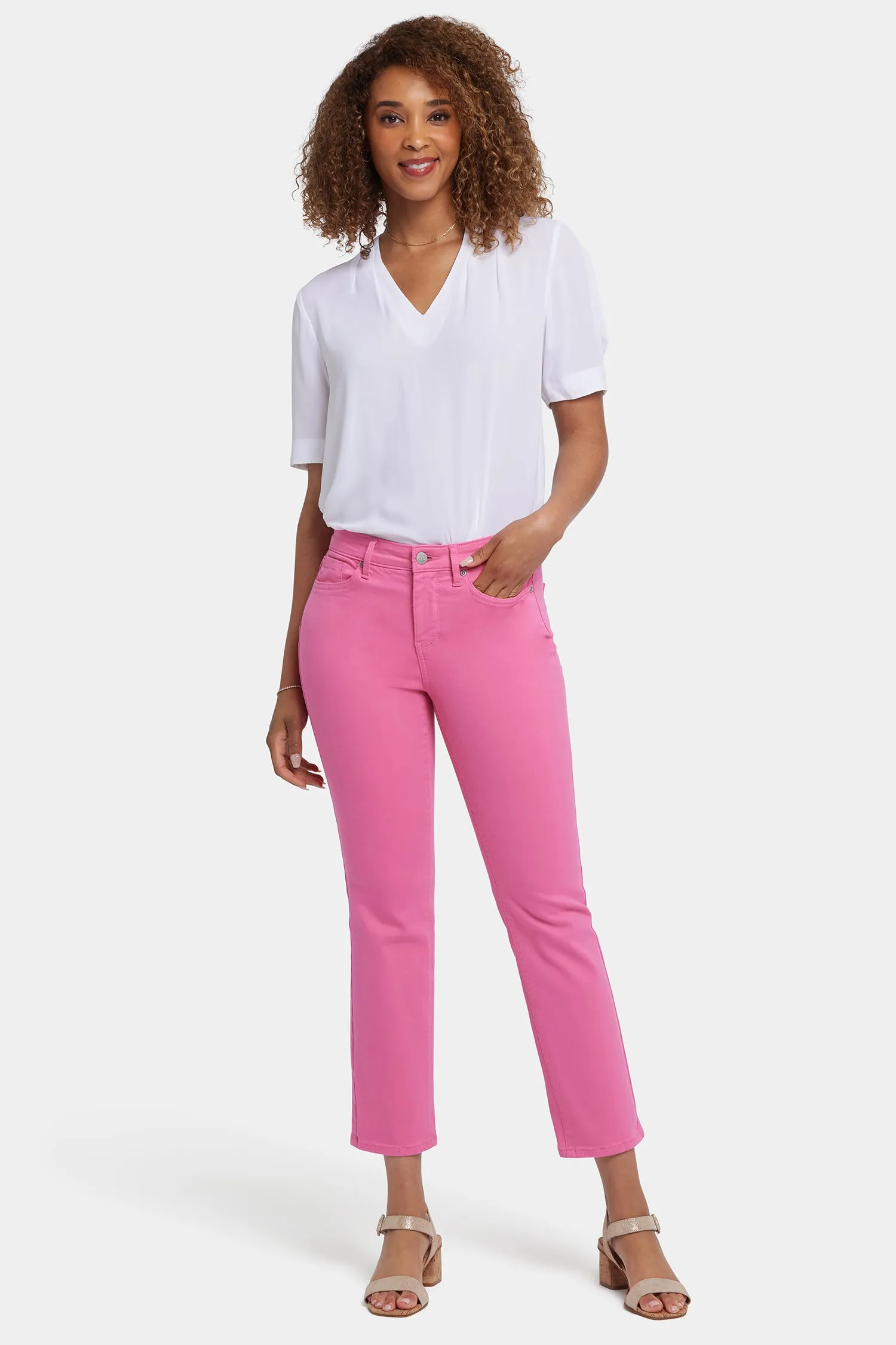 Sheri Slim Ankle Jeans - Honeysuckle sold by NYDJ product image thumbnail 4