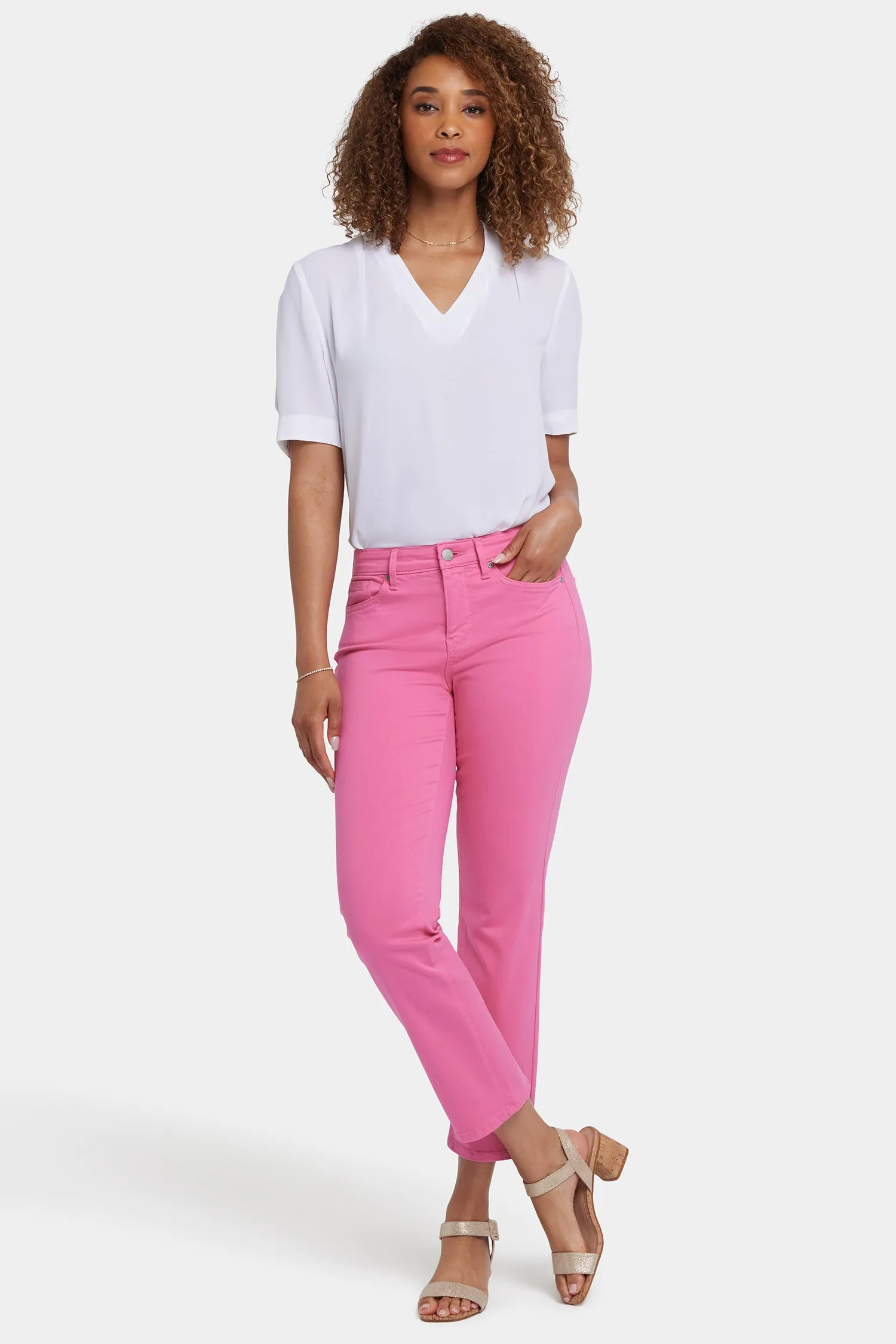 Sheri Slim Ankle Jeans - Honeysuckle sold by NYDJ