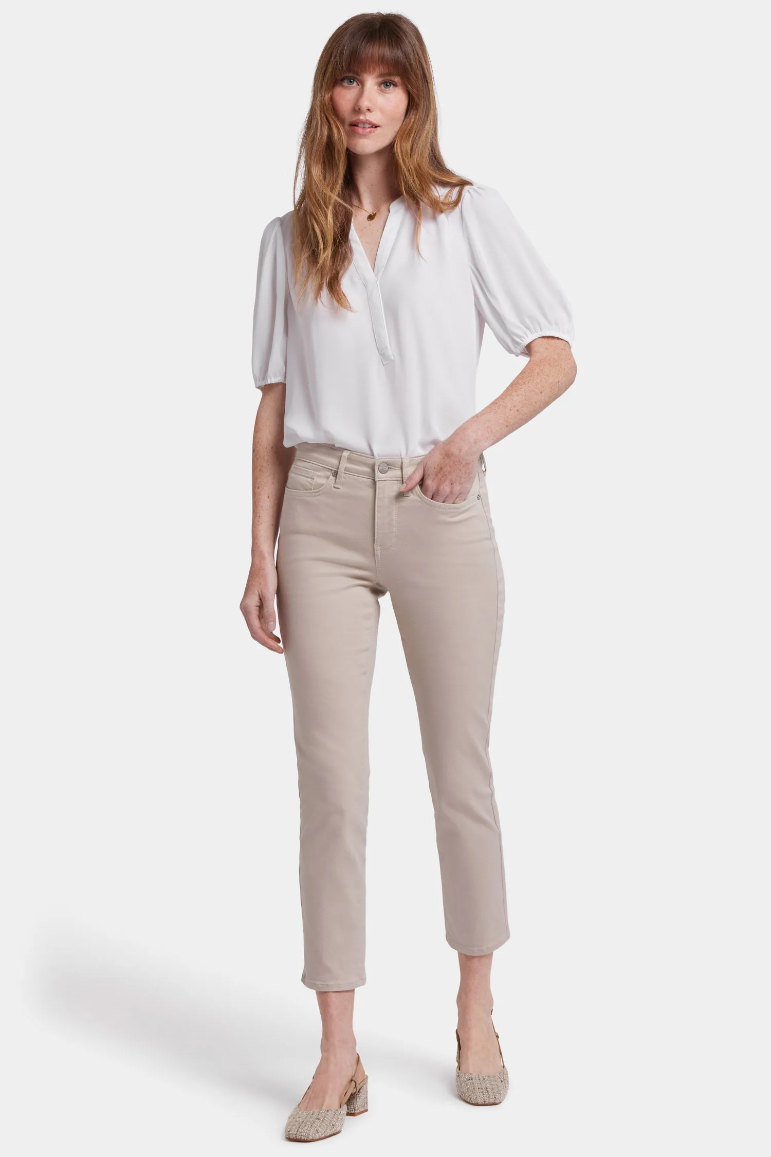 Sheri Slim Ankle Jeans - Feather sold by NYDJ product image thumbnail 4