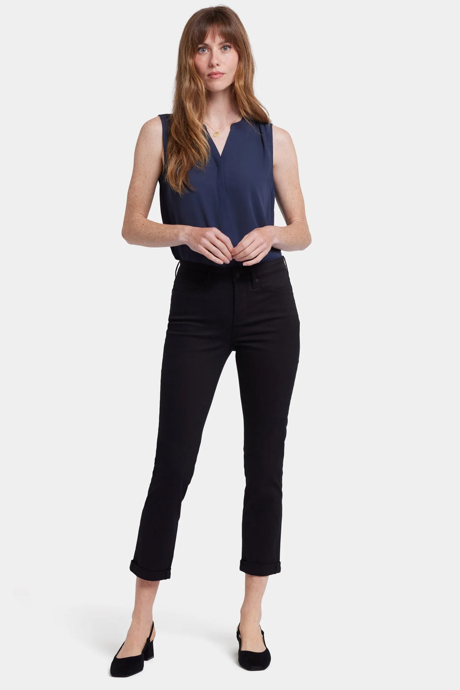 Sheri Slim Ankle Jeans - Black sold by NYDJ product image thumbnail 4