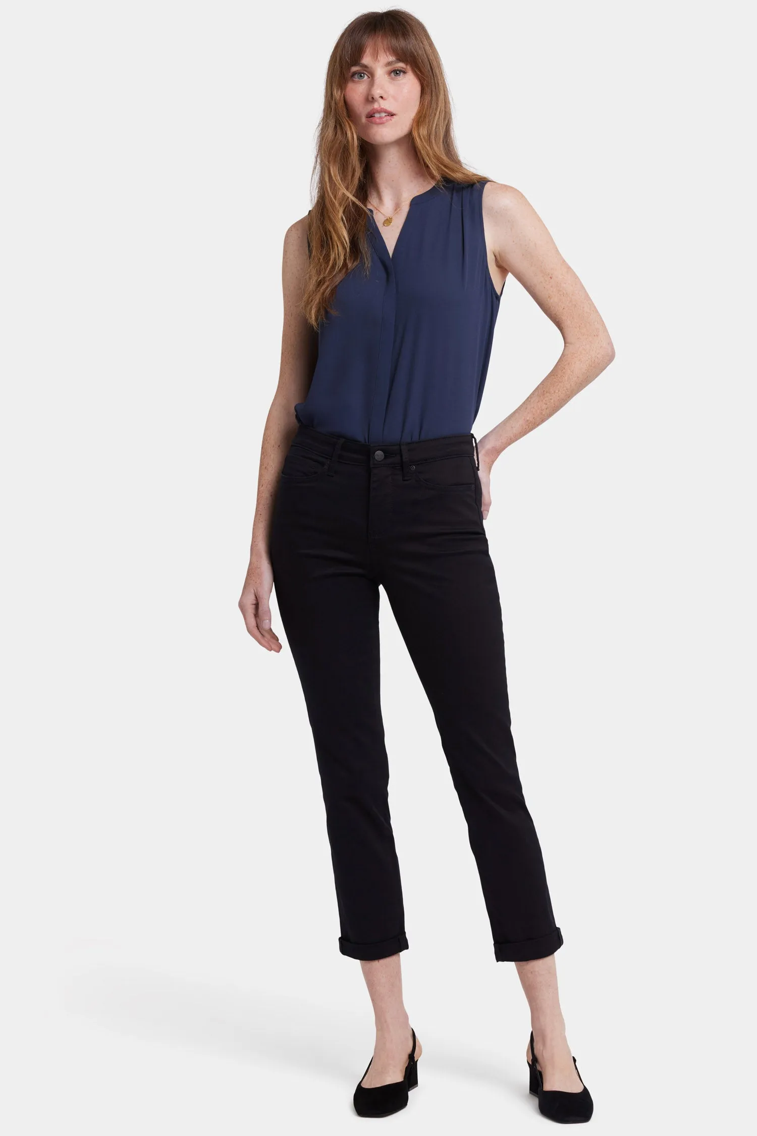 Sheri Slim Ankle Jeans - Black sold by NYDJ