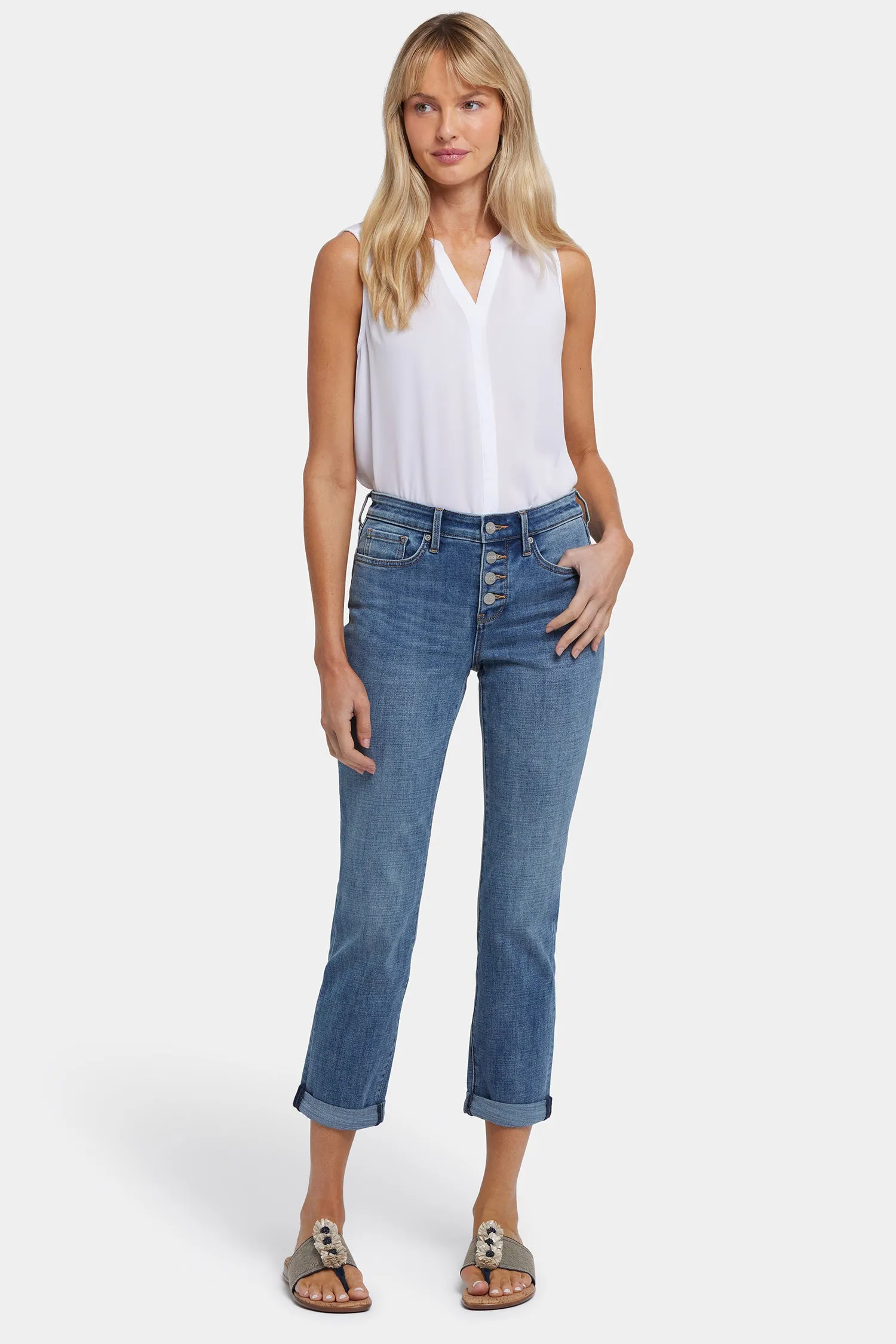 Sheri Slim Ankle Jeans - Majorca Bay sold by NYDJ product image thumbnail 4