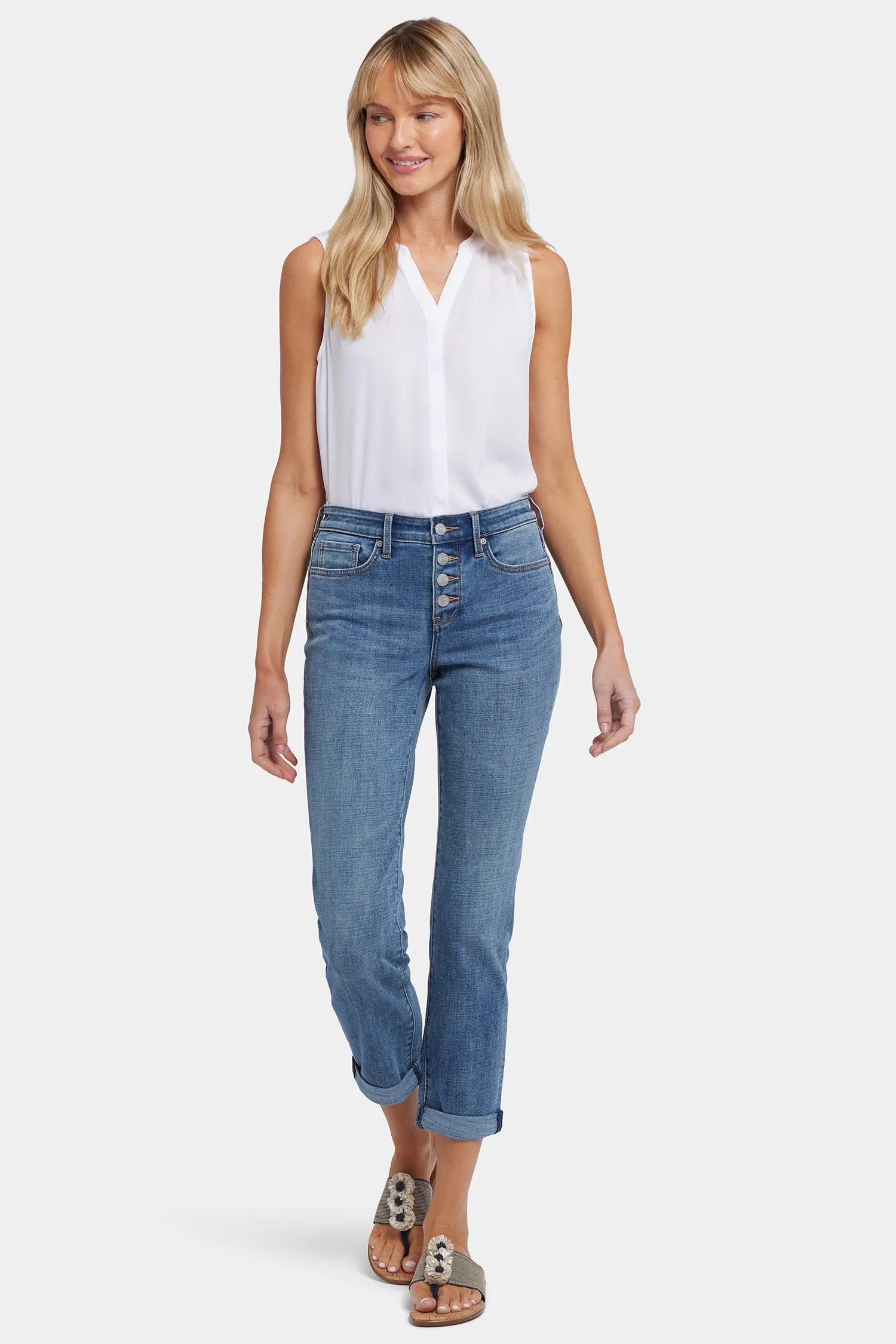 Sheri Slim Ankle Jeans - Majorca Bay sold by NYDJ