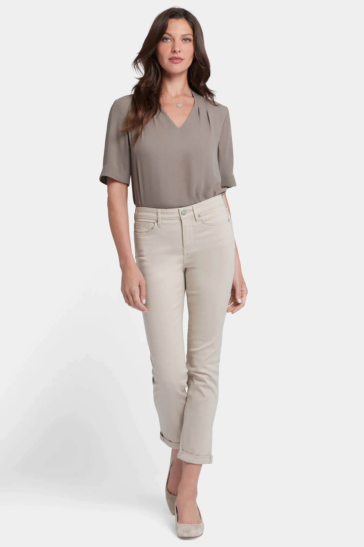 Sheri Slim Ankle Jeans - Feather sold by NYDJ product image thumbnail 4