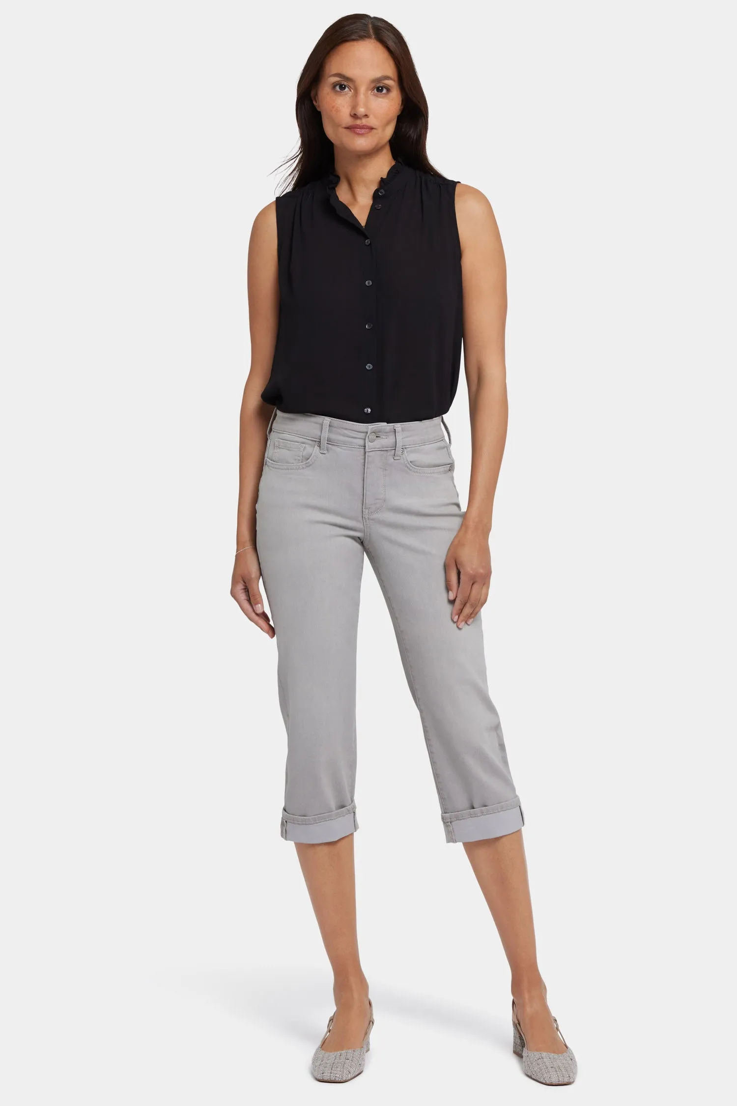Marilyn Straight Crop Jeans - Grenada Mist sold by NYDJ product image thumbnail 4