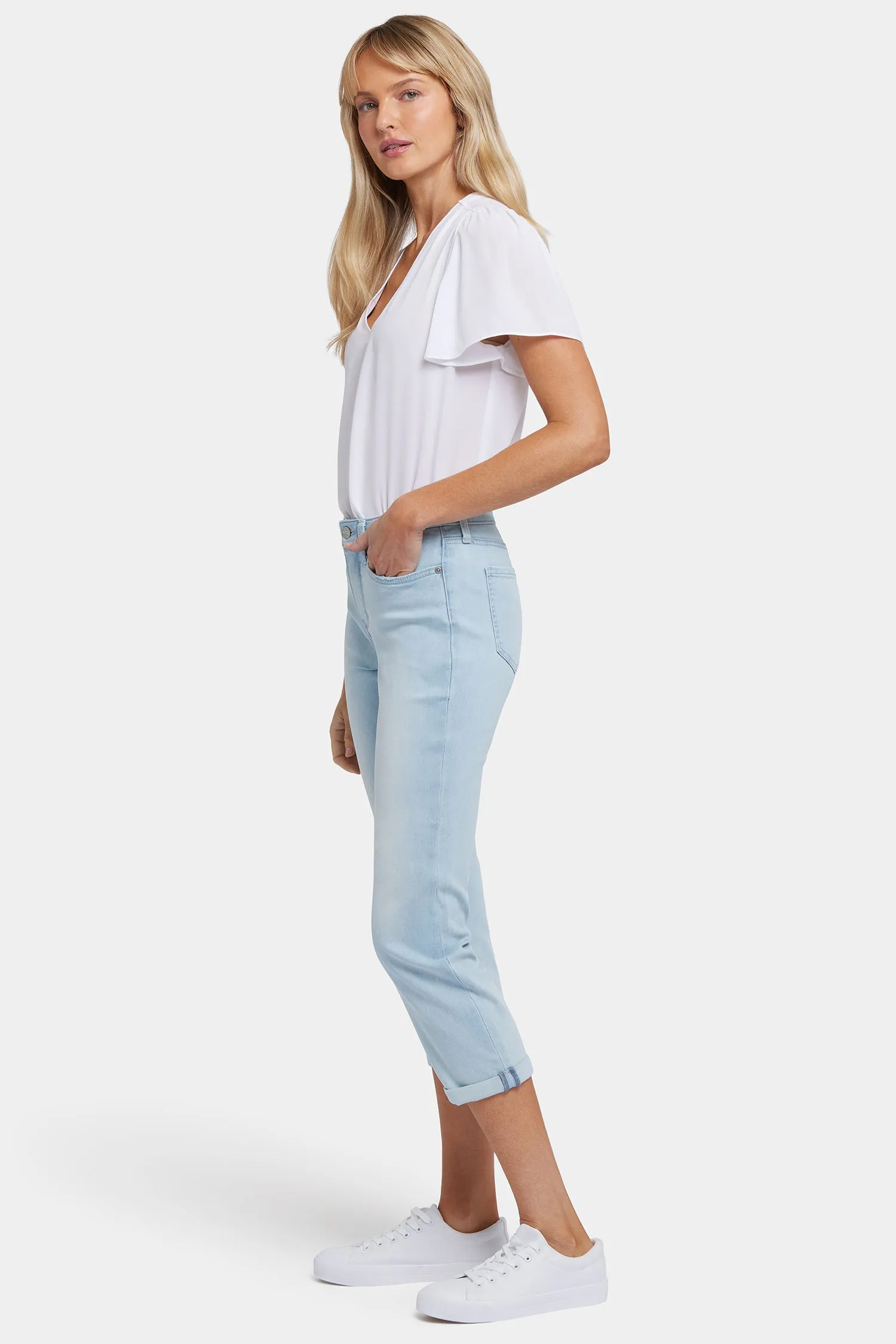 Chloe Skinny Capri Jeans - Clear Waters sold by NYDJ product image thumbnail 5