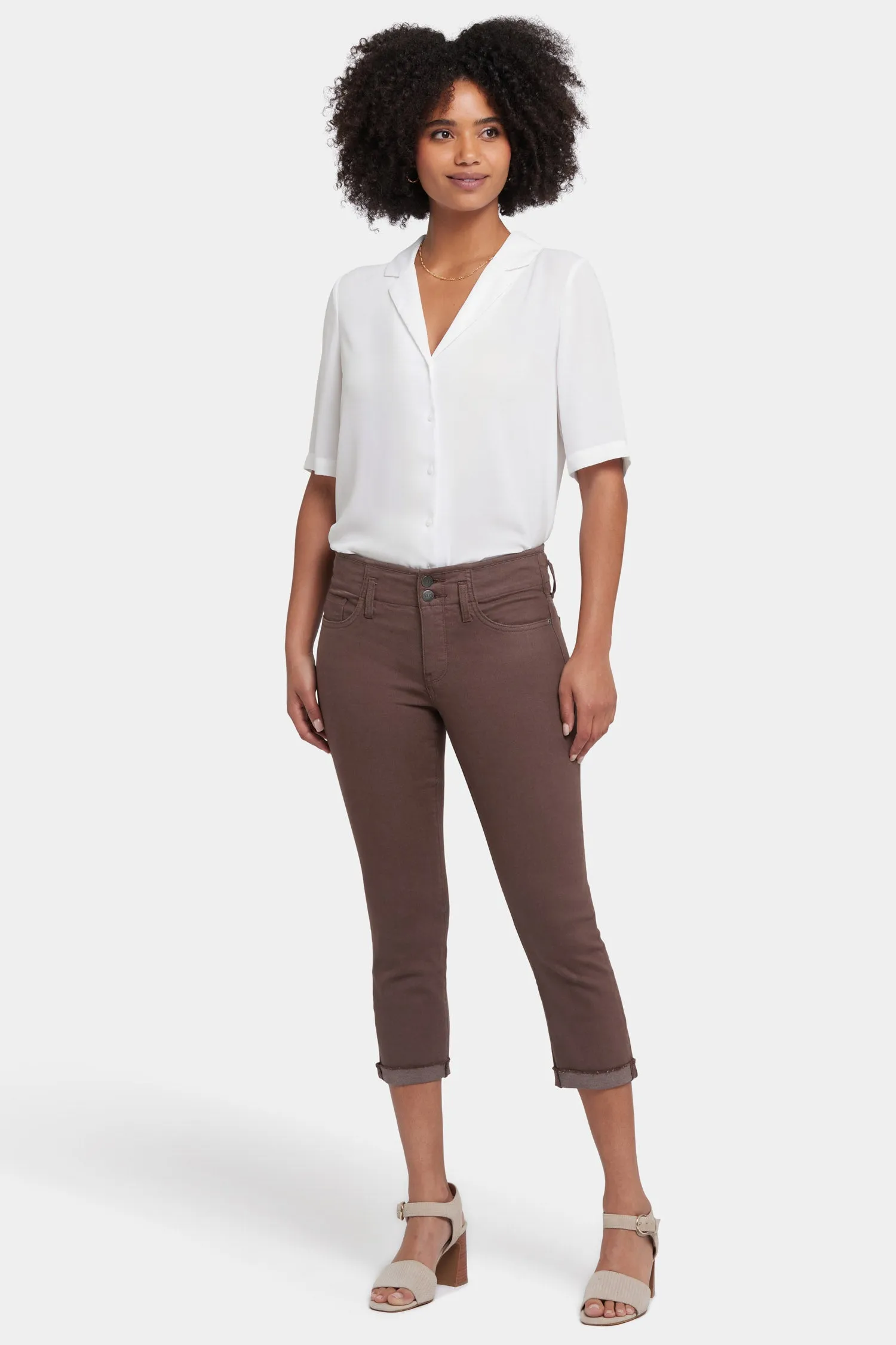 Chloe Capri Jeans - Coffee Bean sold by NYDJ product image thumbnail 4