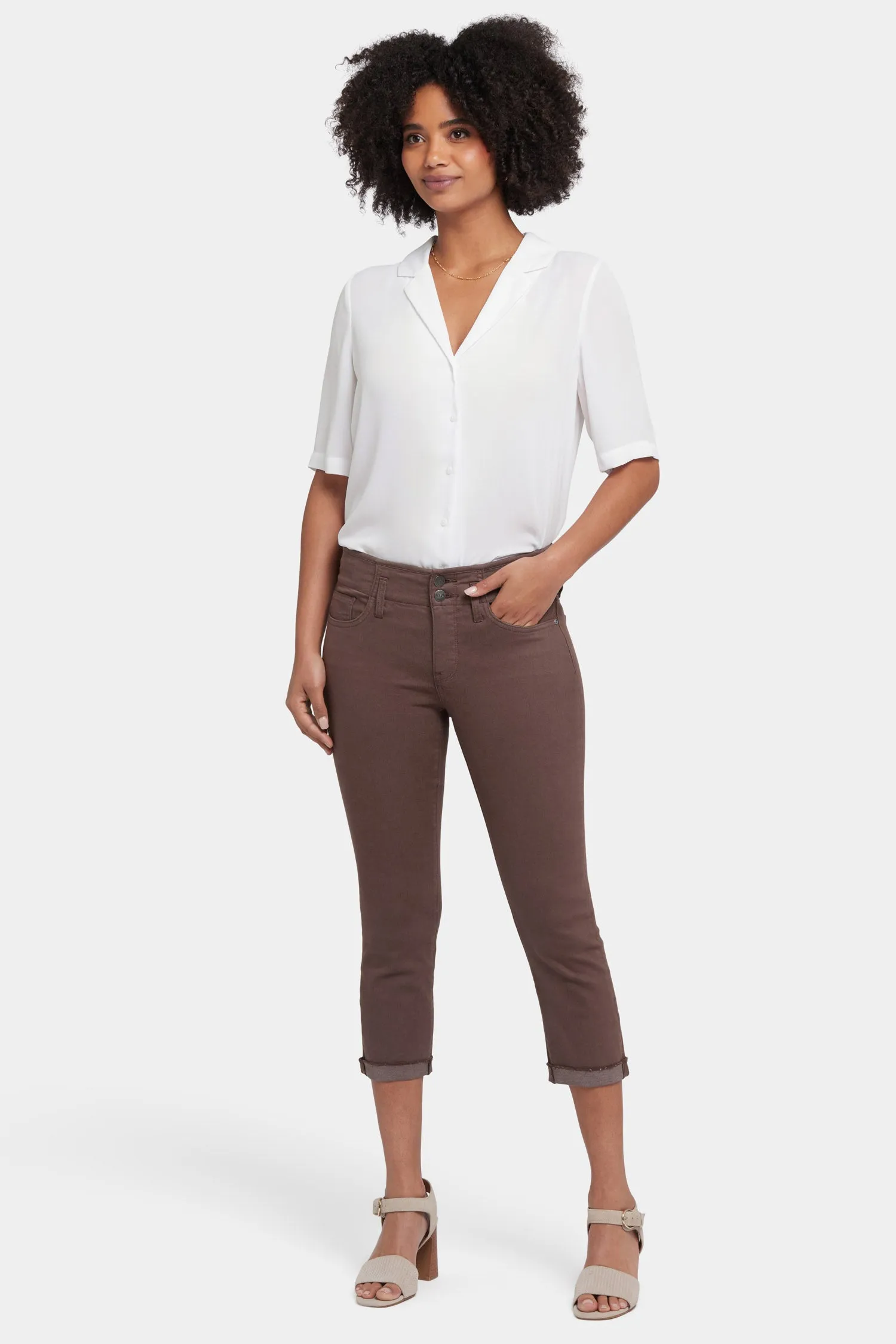 Chloe Capri Jeans - Coffee Bean sold by NYDJ