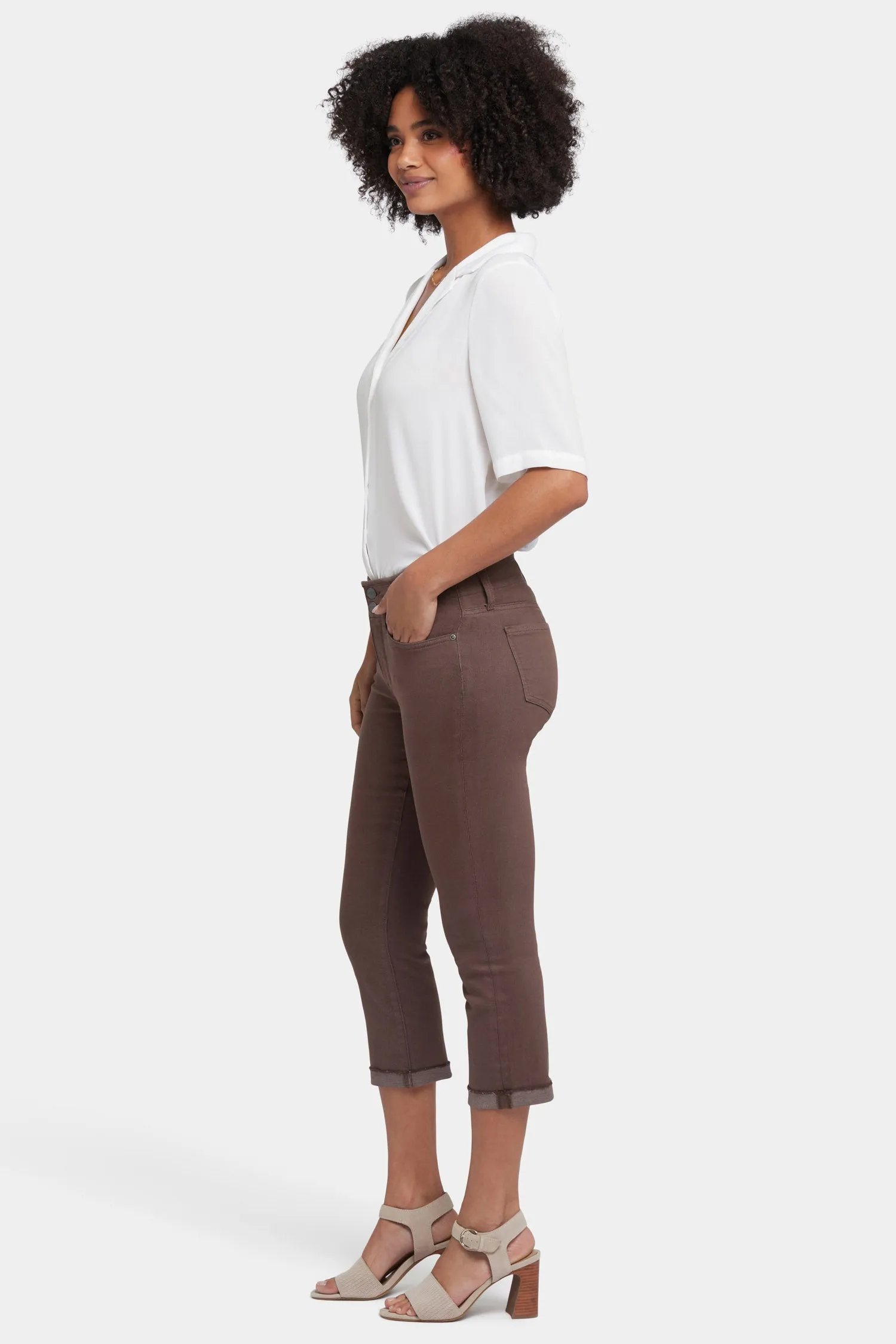 Chloe Capri Jeans - Coffee Bean sold by NYDJ product image thumbnail 5