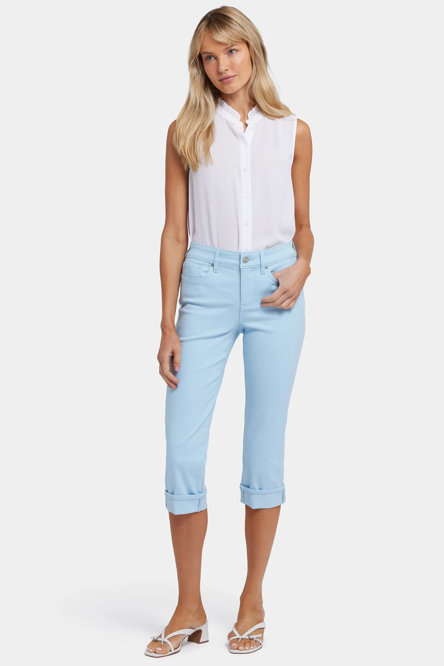 Marilyn Straight Crop Jeans - Aquatic sold by NYDJ product image thumbnail 4