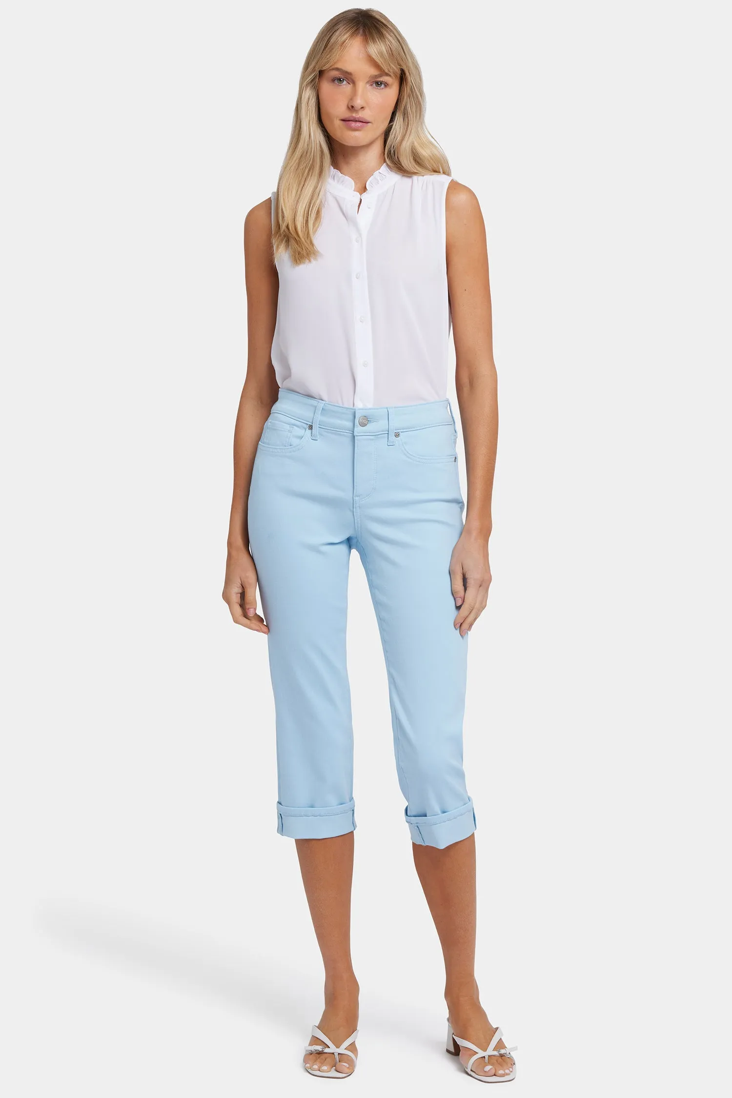 Marilyn Straight Crop Jeans - Aquatic sold by NYDJ