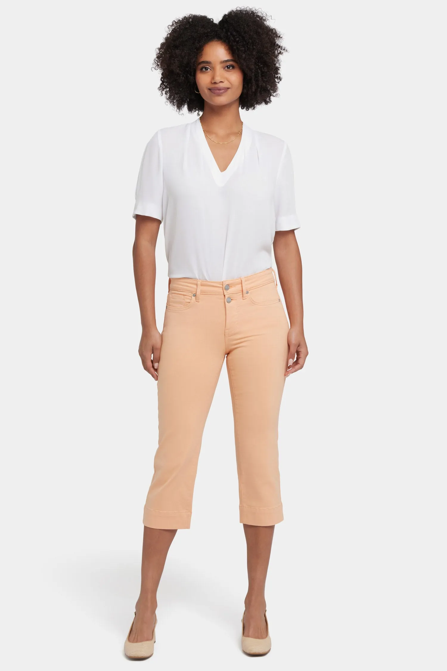 Marilyn Straight Crop Jeans - Apricot Nectar sold by NYDJ product image thumbnail 4