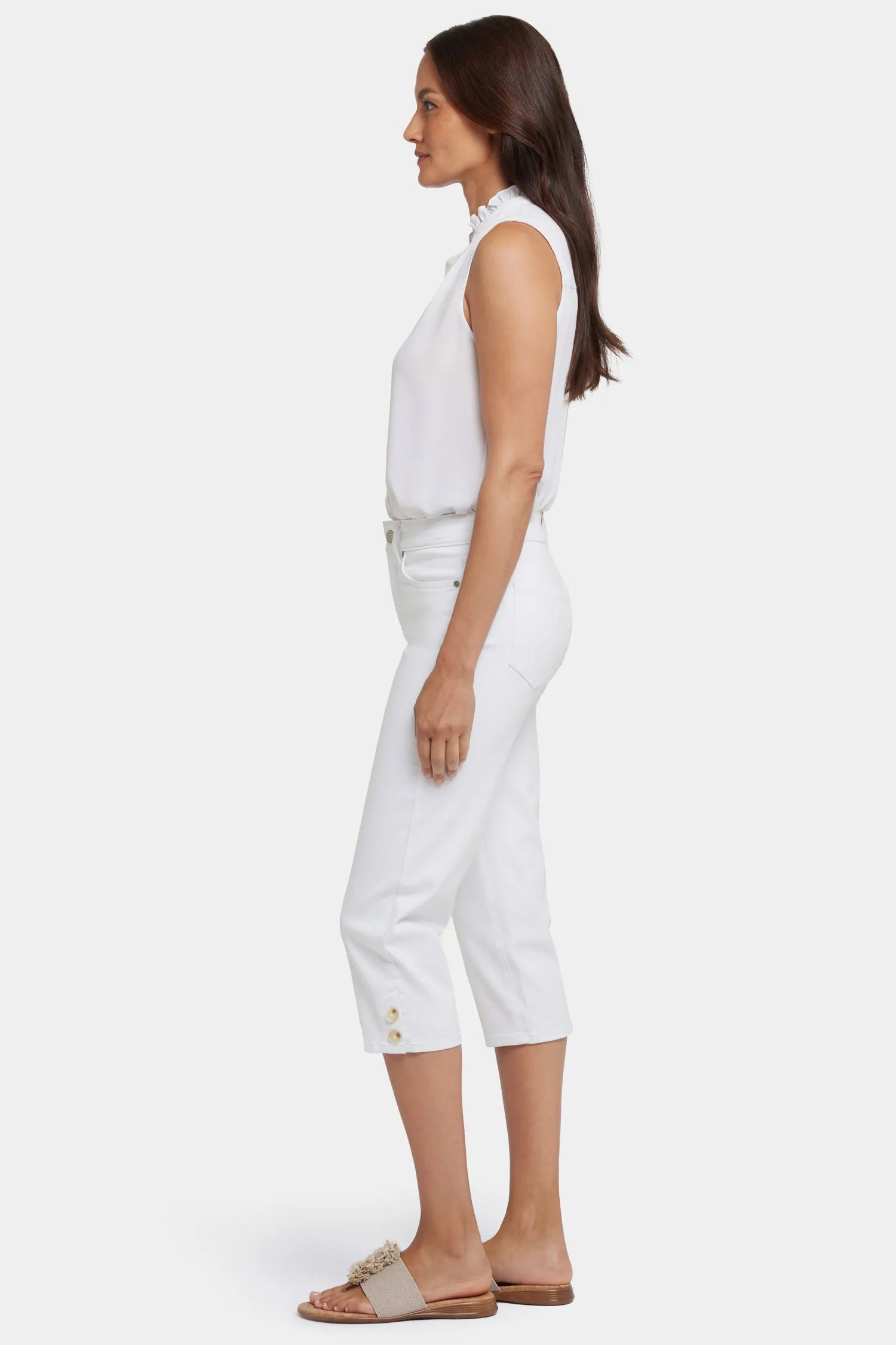 Marilyn Straight Crop Jeans - Optic White sold by NYDJ product image thumbnail 5
