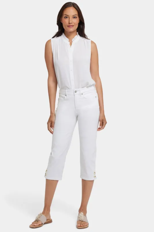 Marilyn Straight Crop Jeans - Optic White sold by NYDJ