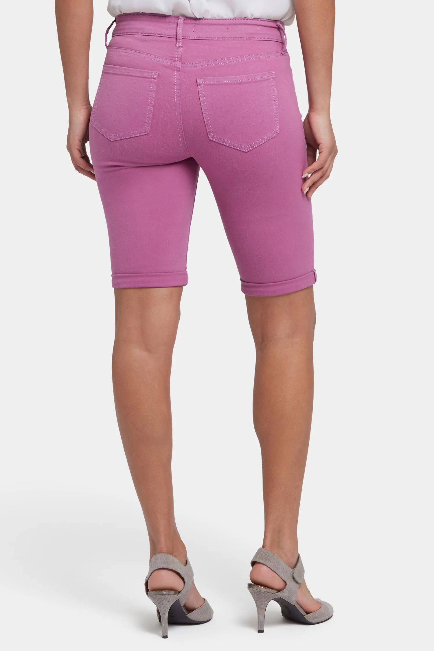 Briella 11 Inch Denim Shorts - Red Violet sold by NYDJ product image thumbnail 2