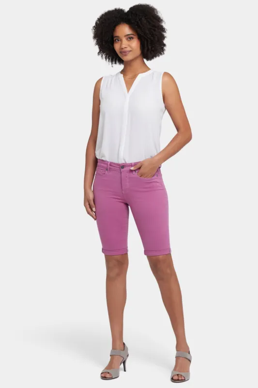 Briella 11 Inch Denim Shorts - Red Violet sold by NYDJ