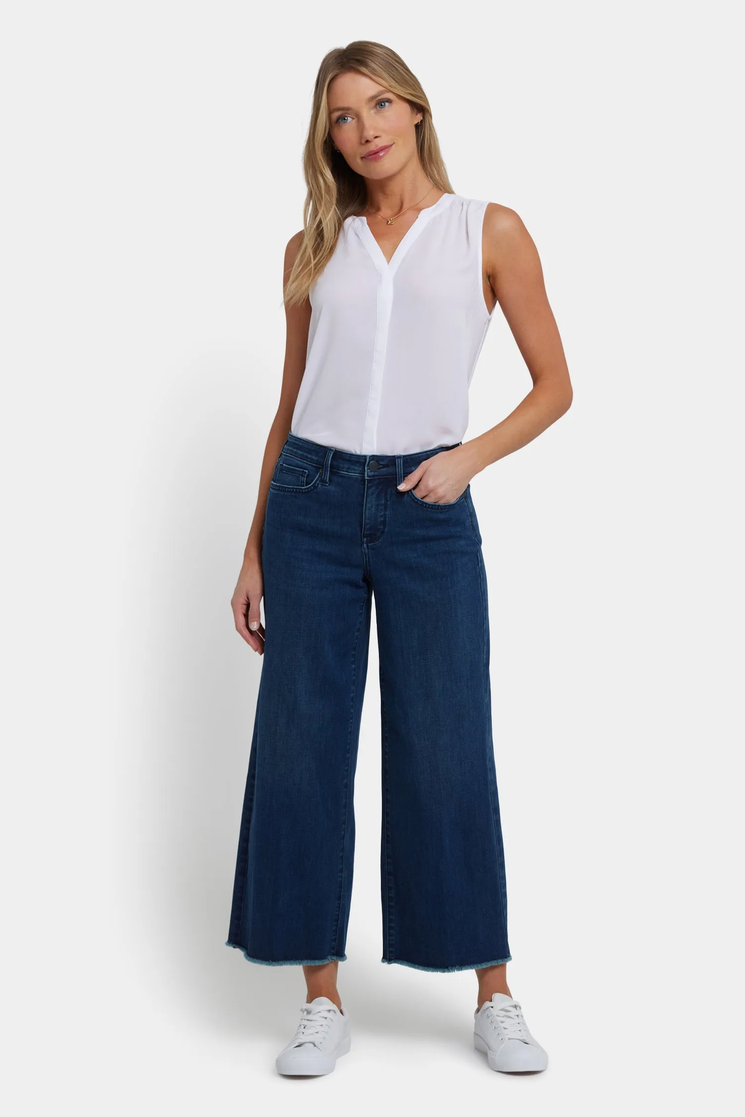 Teresa Wide Leg Ankle Jeans - Ibiza Blues sold by NYDJ