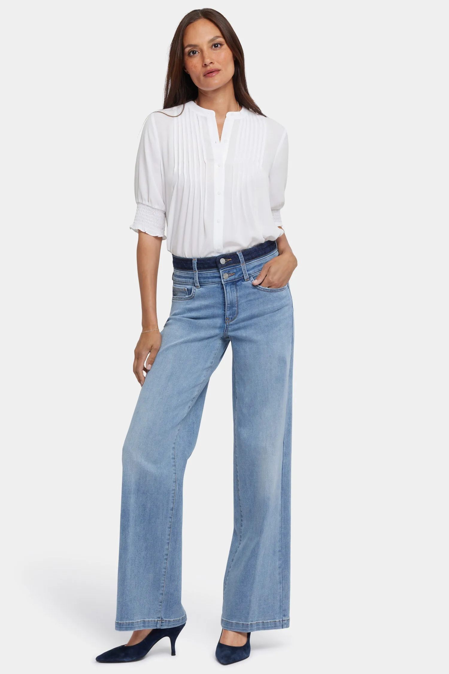 Teresa Wide Leg Jeans - Santiago Sea sold by NYDJ