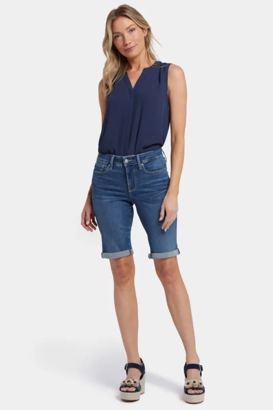 Briella 11 Inch Denim Shorts - Valencia Surf sold by NYDJ