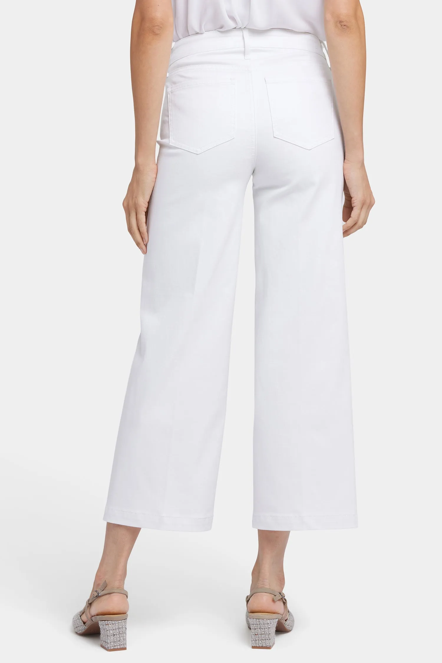 Teresa Wide Leg Ankle Jeans In Petite - Optic White sold by NYDJ product image thumbnail 2