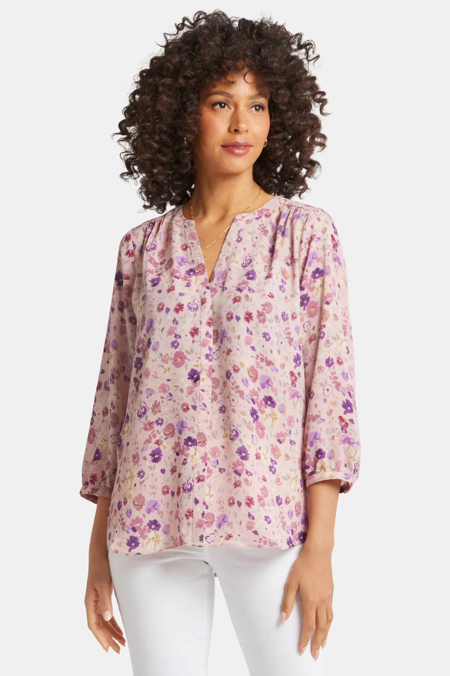 Pintuck Blouse - Meadowood sold by NYDJ product image thumbnail 4