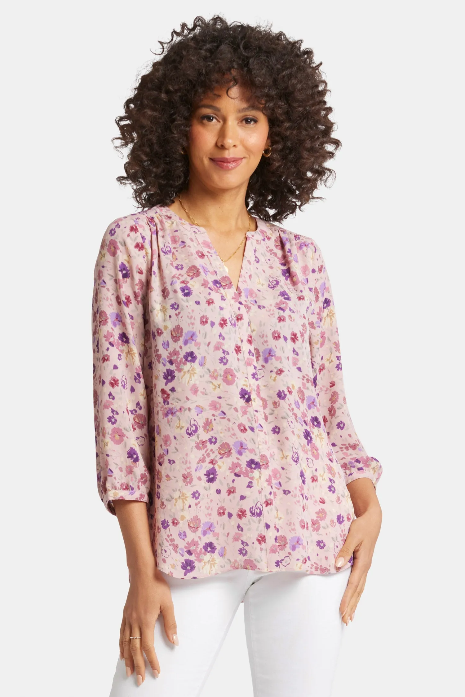 Pintuck Blouse - Meadowood sold by NYDJ