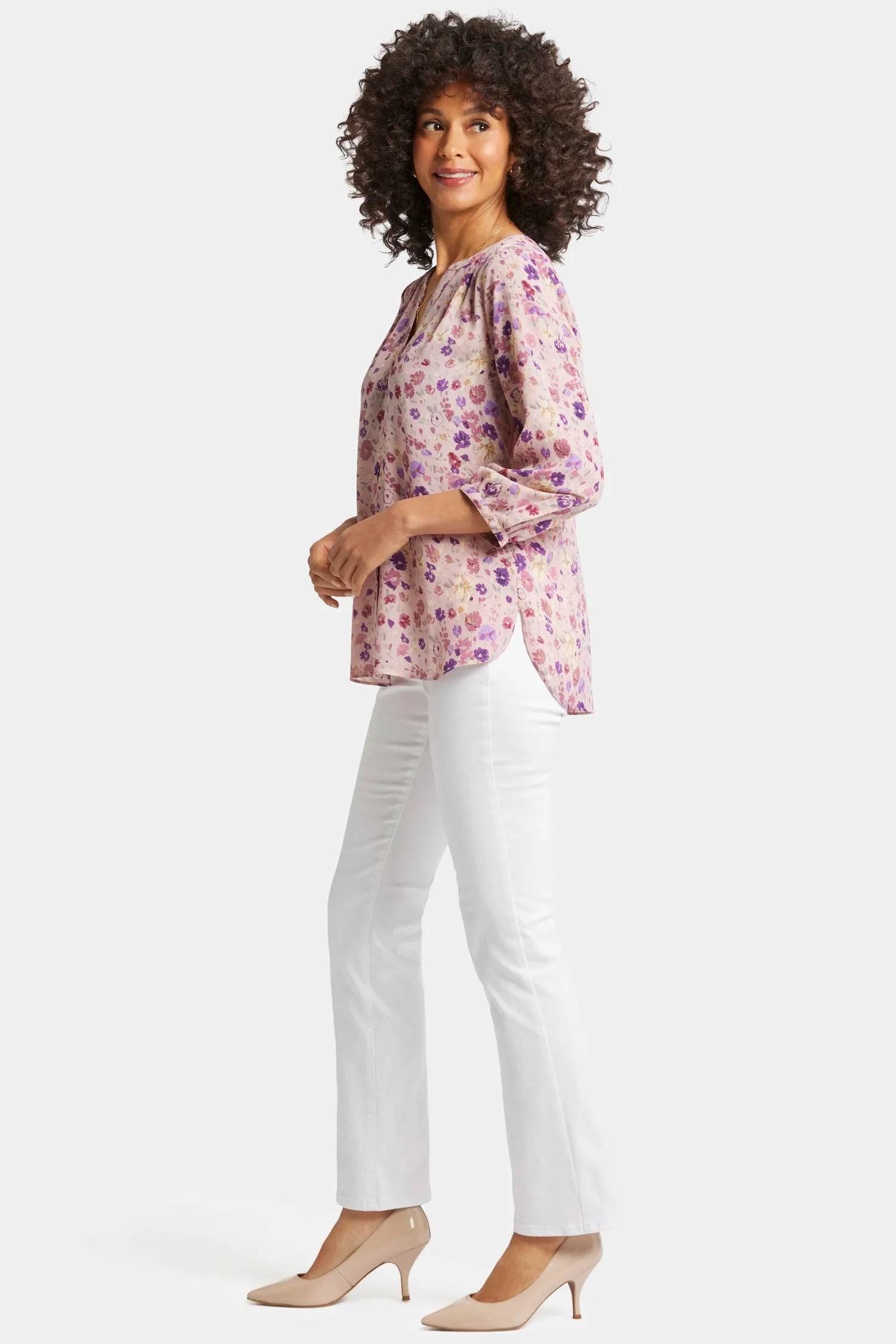 Pintuck Blouse - Meadowood sold by NYDJ product image thumbnail 3