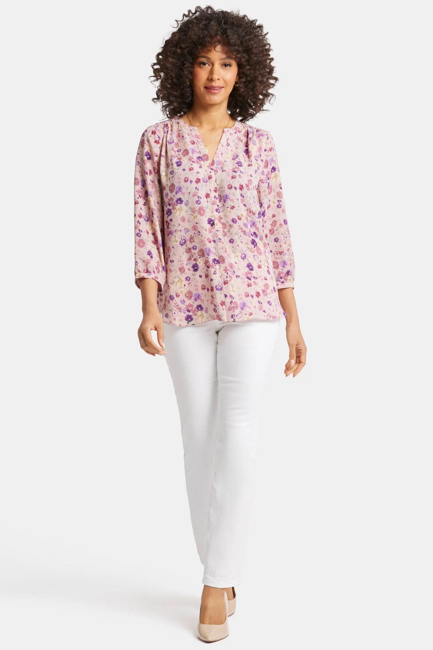 Pintuck Blouse - Meadowood sold by NYDJ product image thumbnail 5