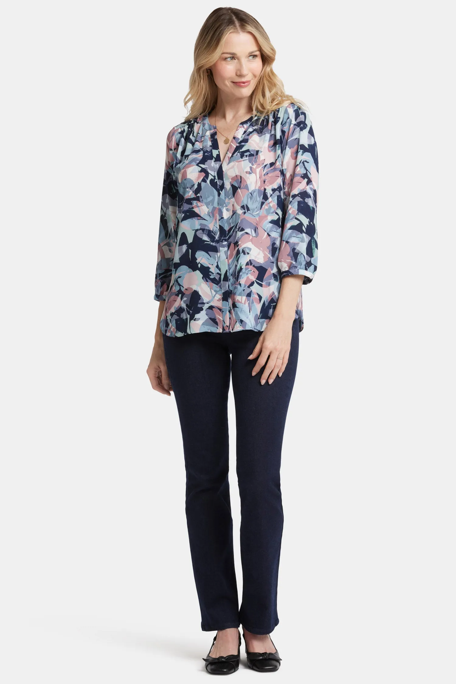 Pintuck Blouse - Cloud Nine sold by NYDJ product image thumbnail 5