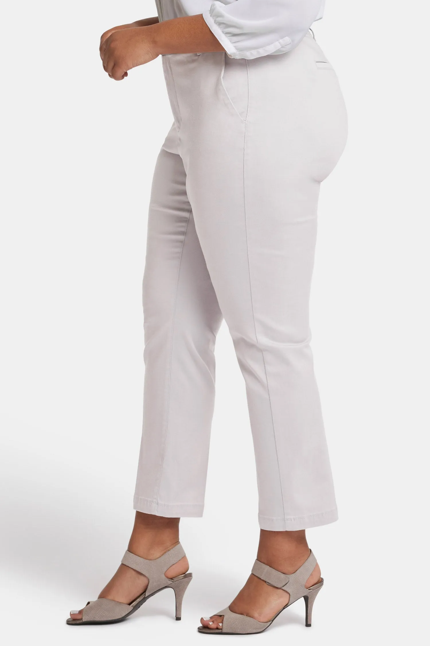 Sadie Slim Pants In Plus Size - Pearl Grey sold by NYDJ product image thumbnail 3