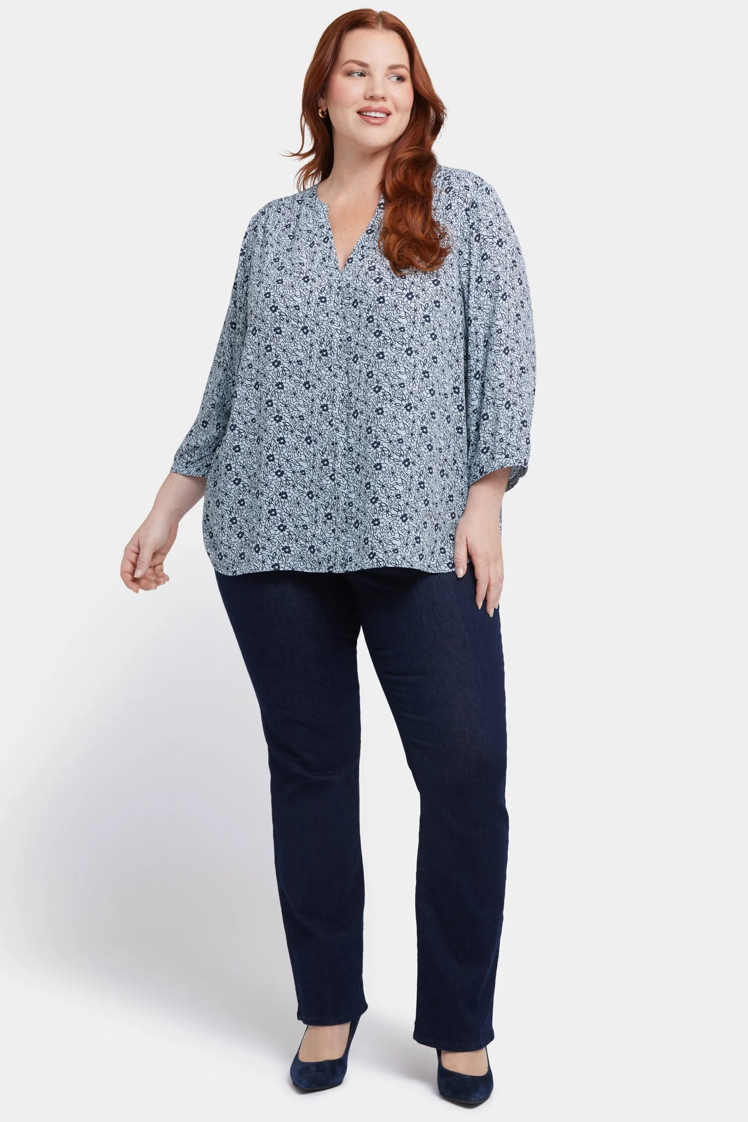 Pintuck Blouse In Plus Size - Cora Creek sold by NYDJ product image thumbnail 5