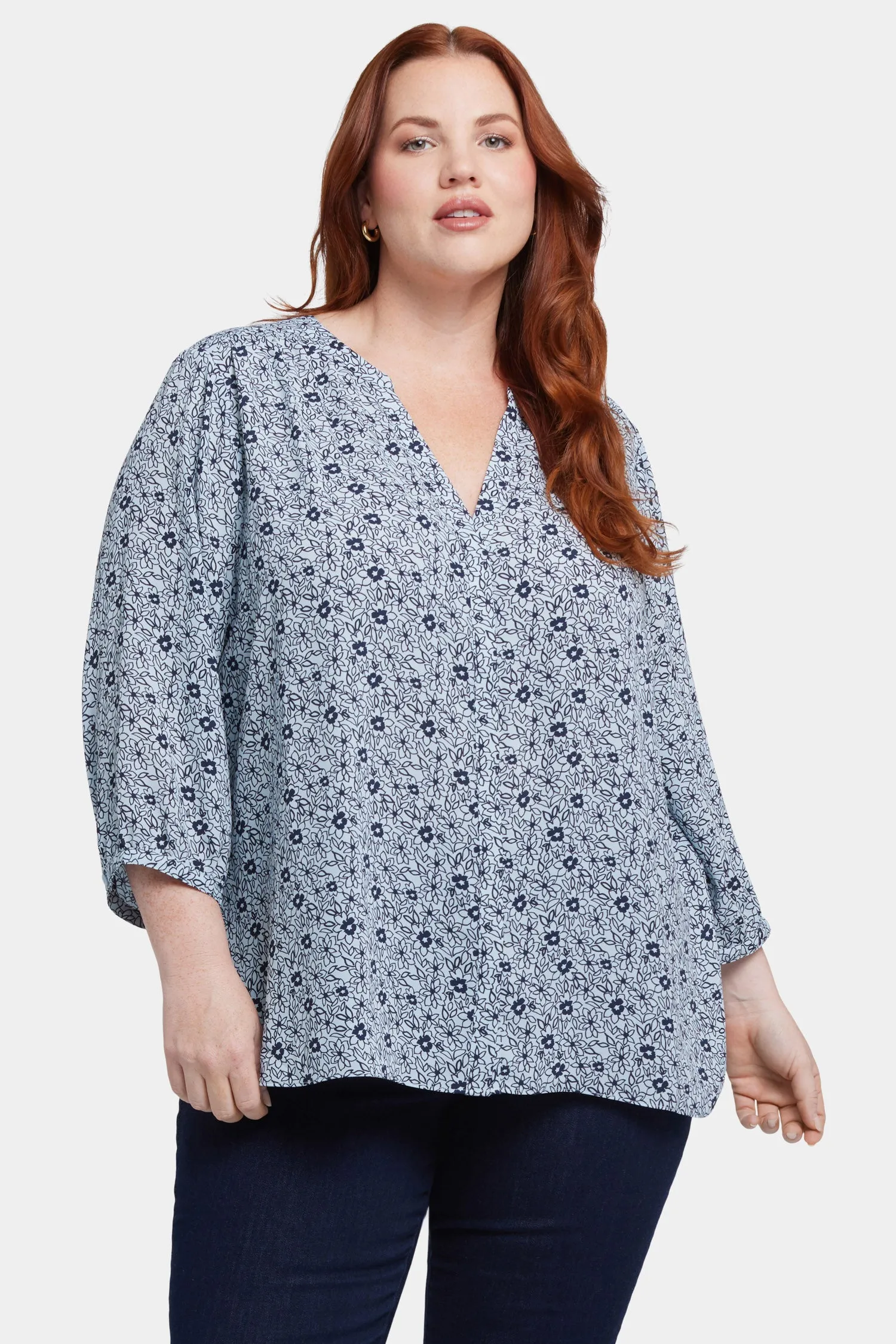 Pintuck Blouse In Plus Size - Cora Creek sold by NYDJ product image thumbnail 4