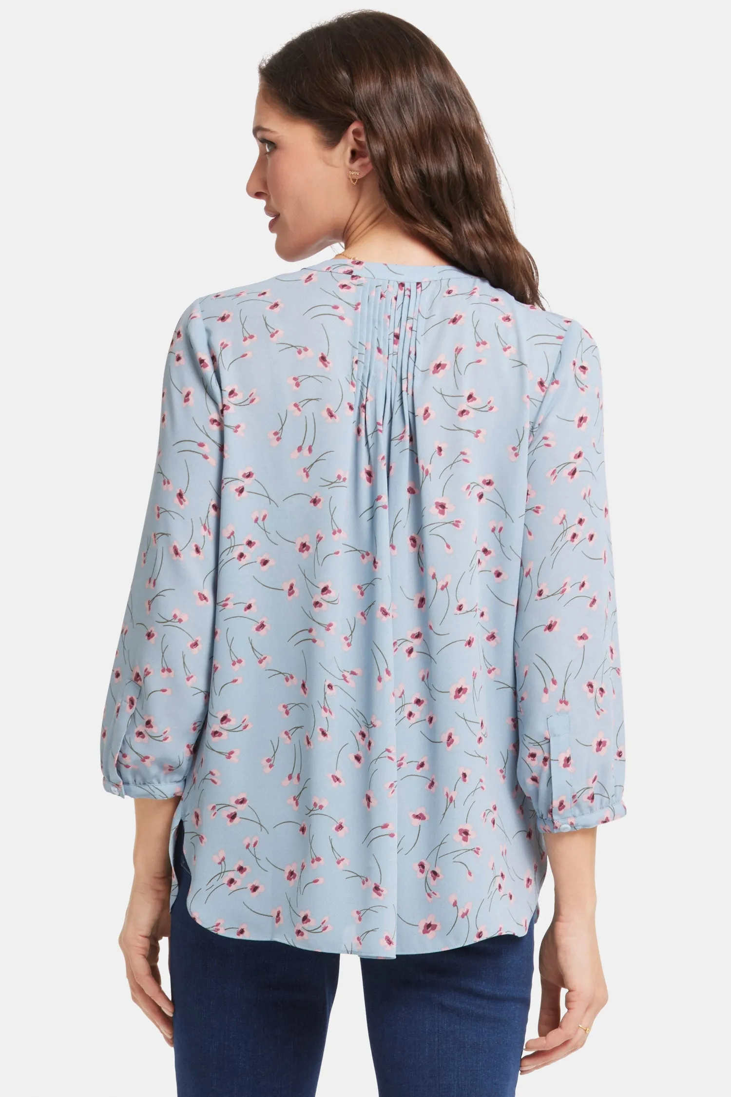 Pintuck Blouse - Mountain Petals sold by NYDJ product image thumbnail 2