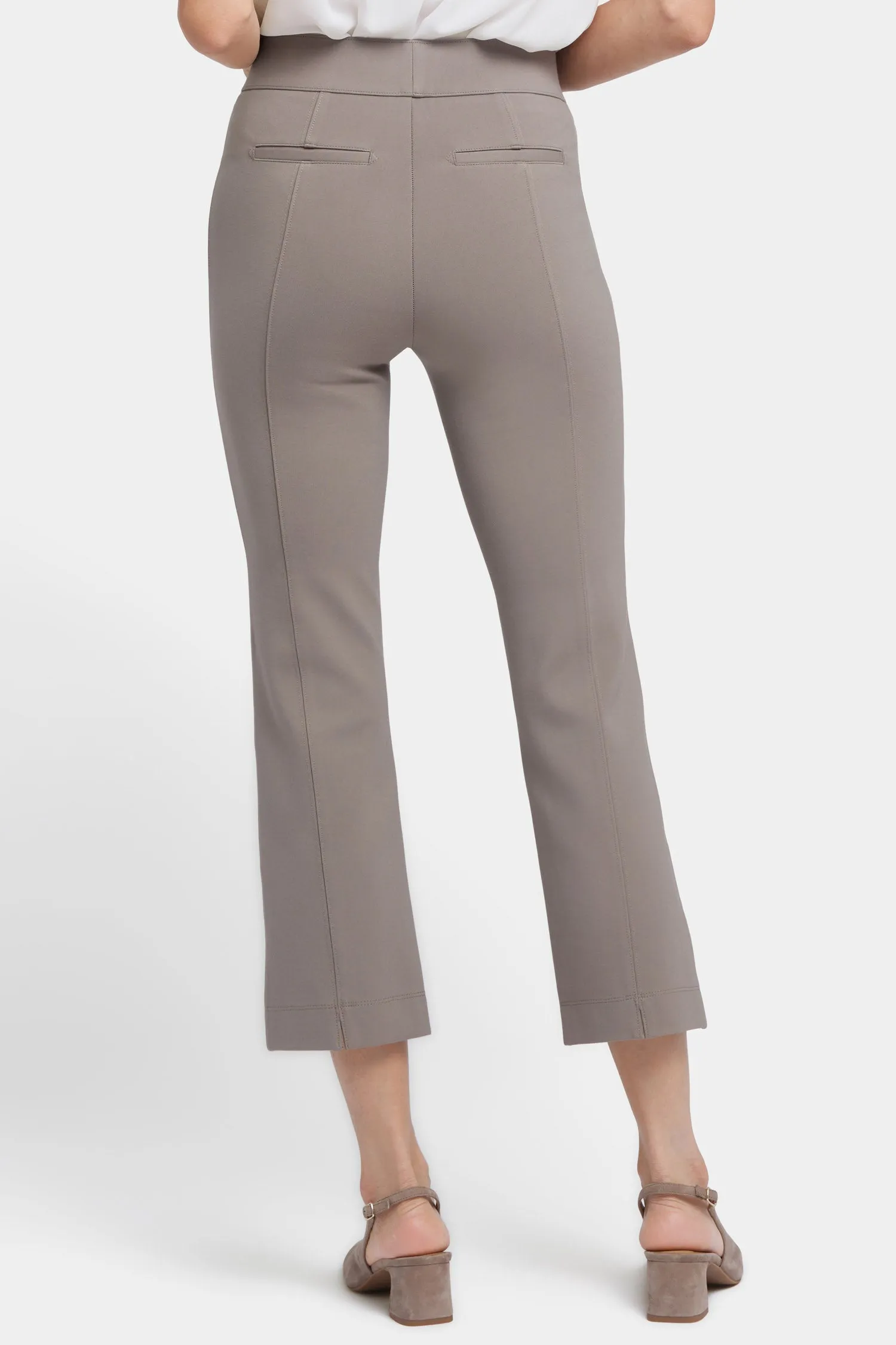 Pull-On Straight Crop Pants - Saddlewood sold by NYDJ product image thumbnail 2