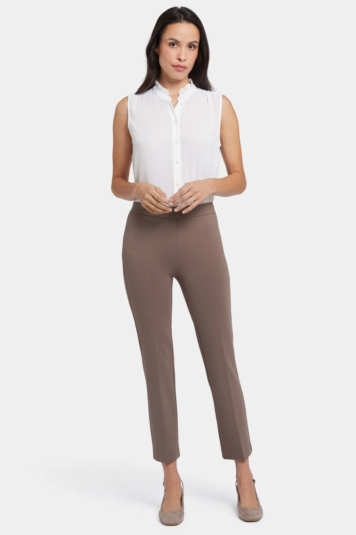 Pull-On Slim Ankle Trouser Pants - Incense sold by NYDJ product image thumbnail 4