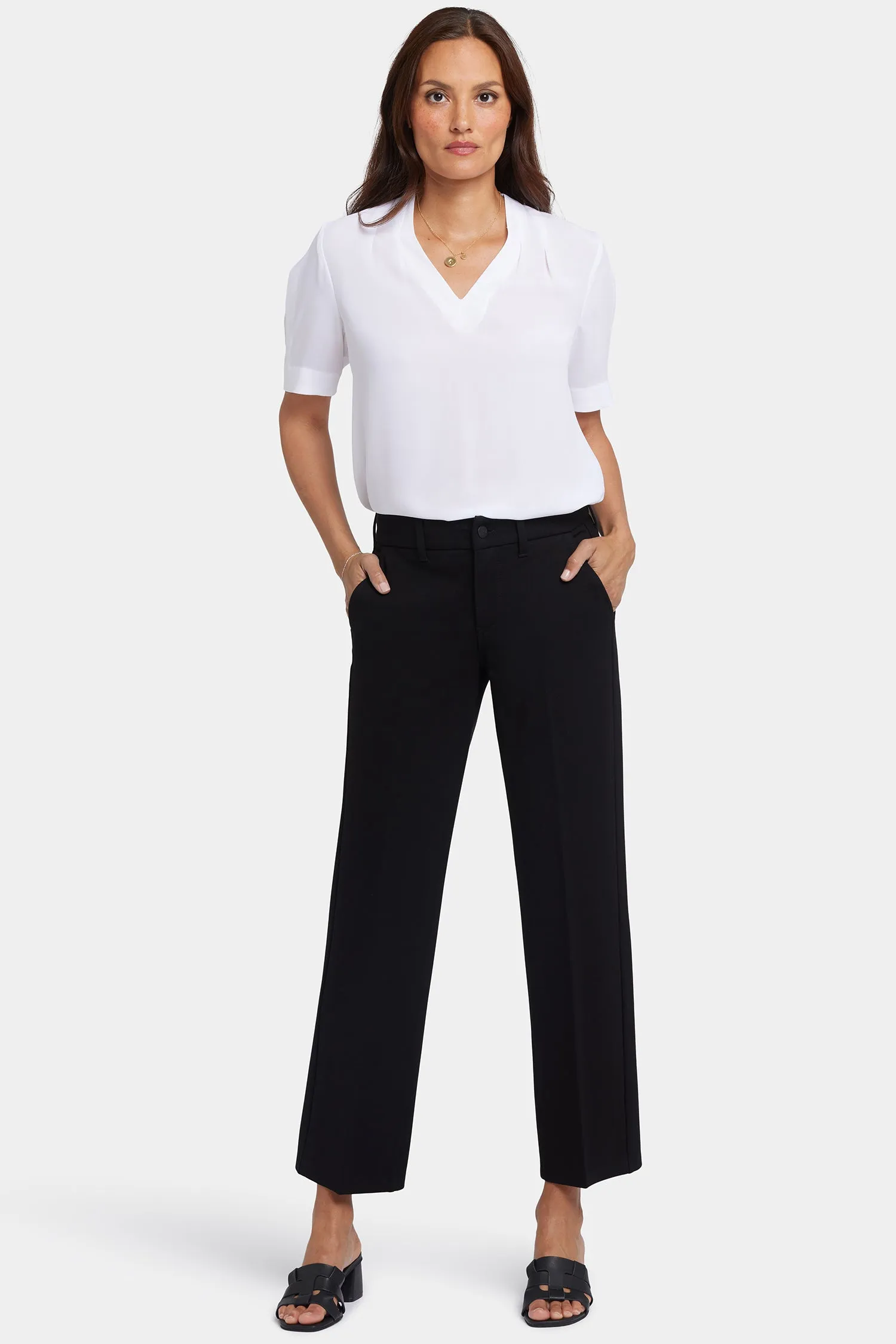 Straight Trouser Pants - Black sold by NYDJ