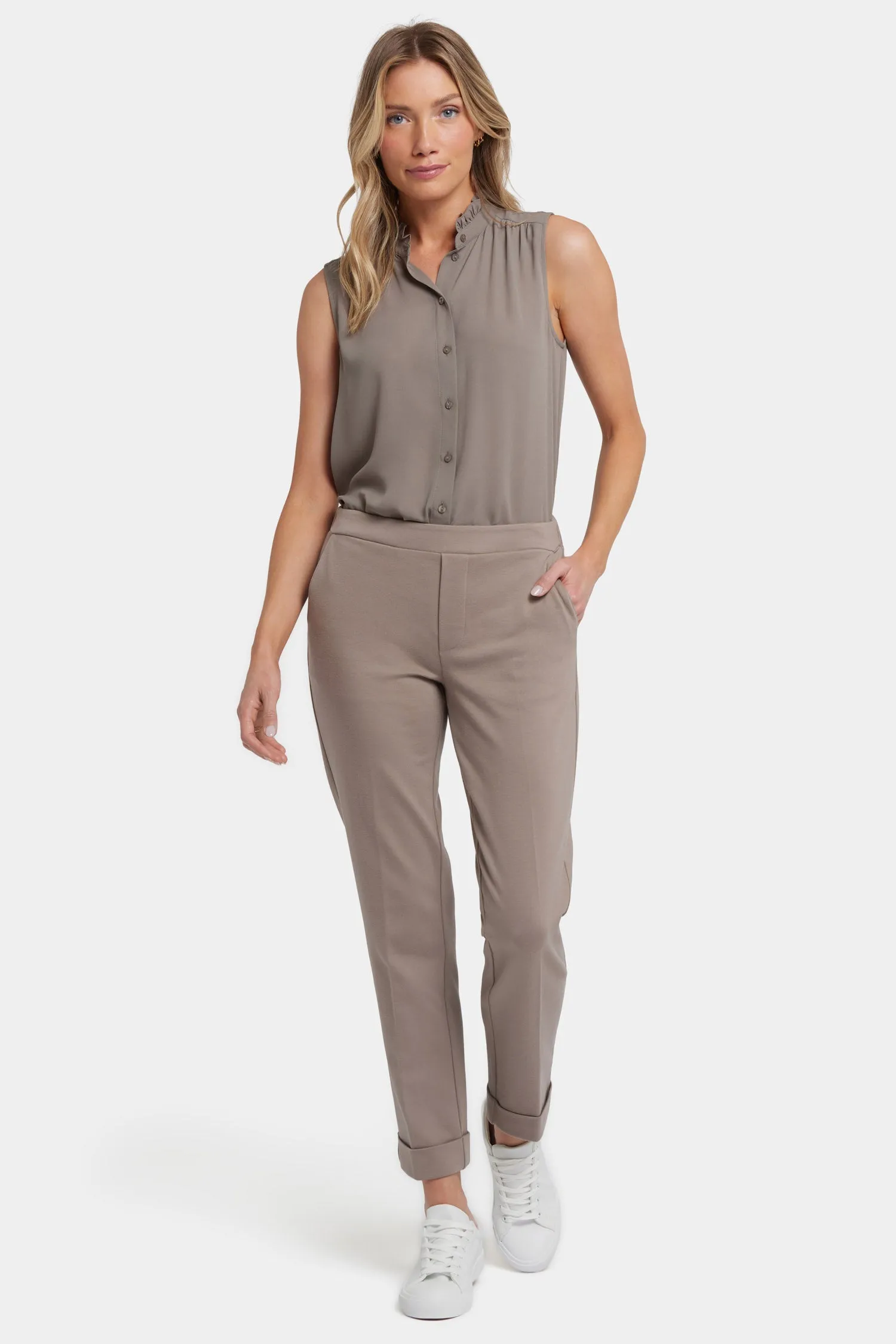 Cassidy Ankle Pull-On Trouser Pants - Saddlewood sold by NYDJ product image thumbnail 4