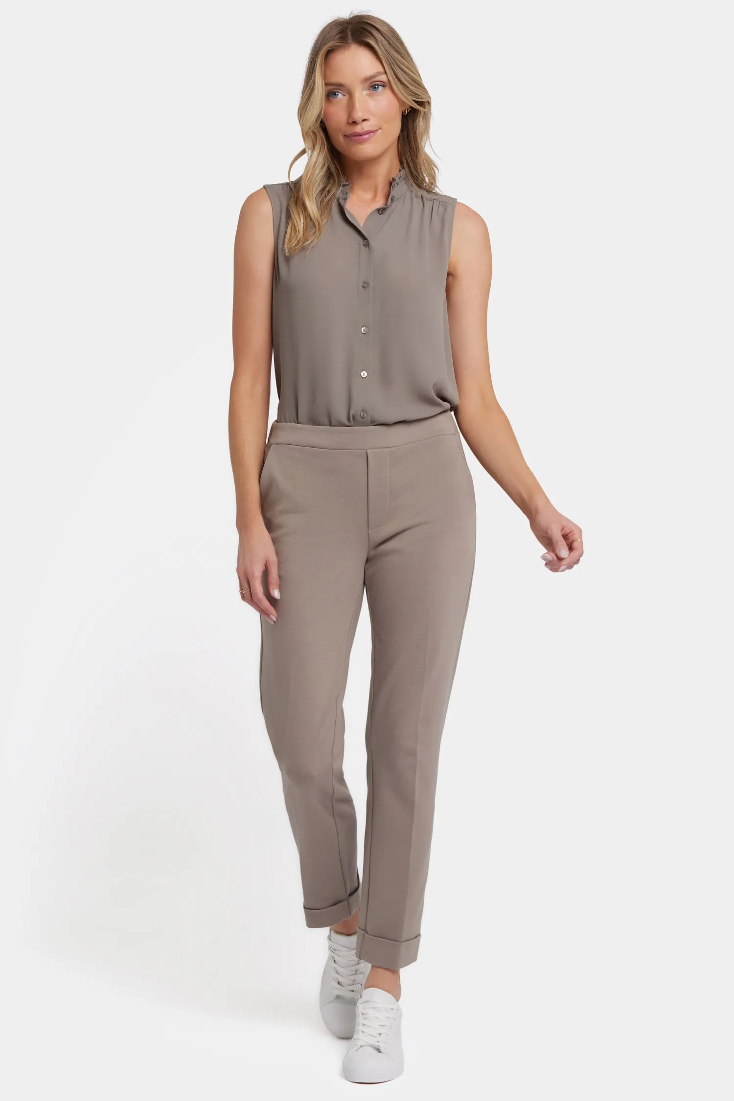 Cassidy Ankle Pull-On Trouser Pants - Saddlewood sold by NYDJ