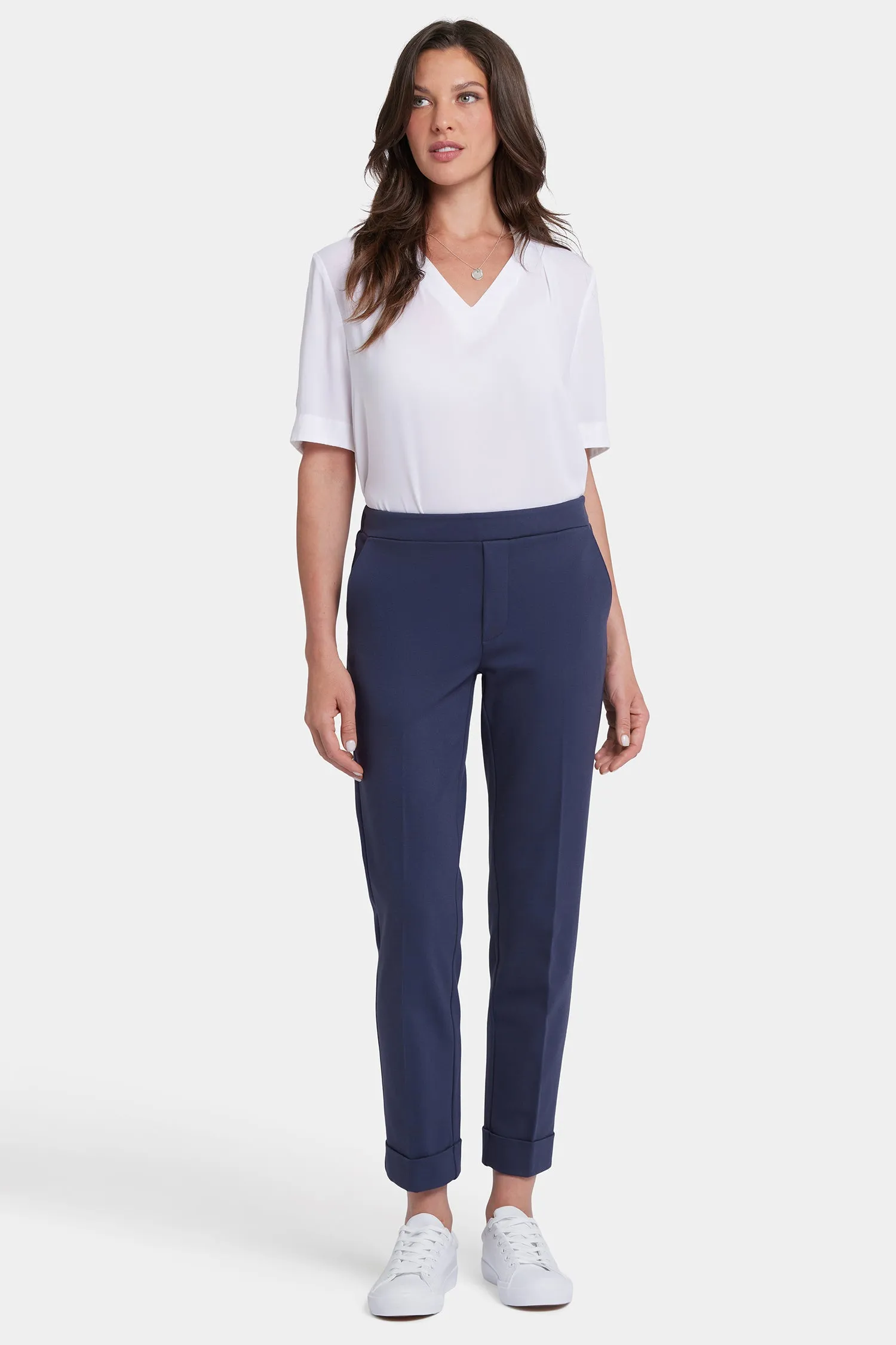 Cassidy Ankle Pull-On Trouser Pants - Oxford Navy sold by NYDJ product image thumbnail 4