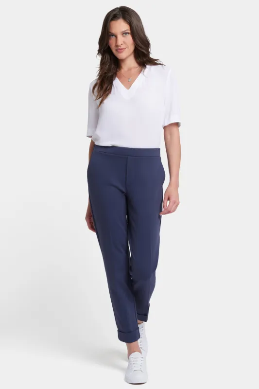 Cassidy Ankle Pull-On Trouser Pants - Oxford Navy sold by NYDJ